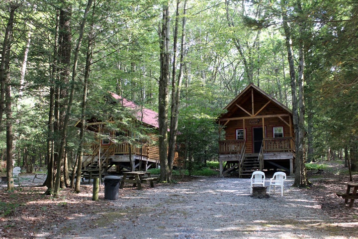 Cabins here sleep two to eight people comfortably.