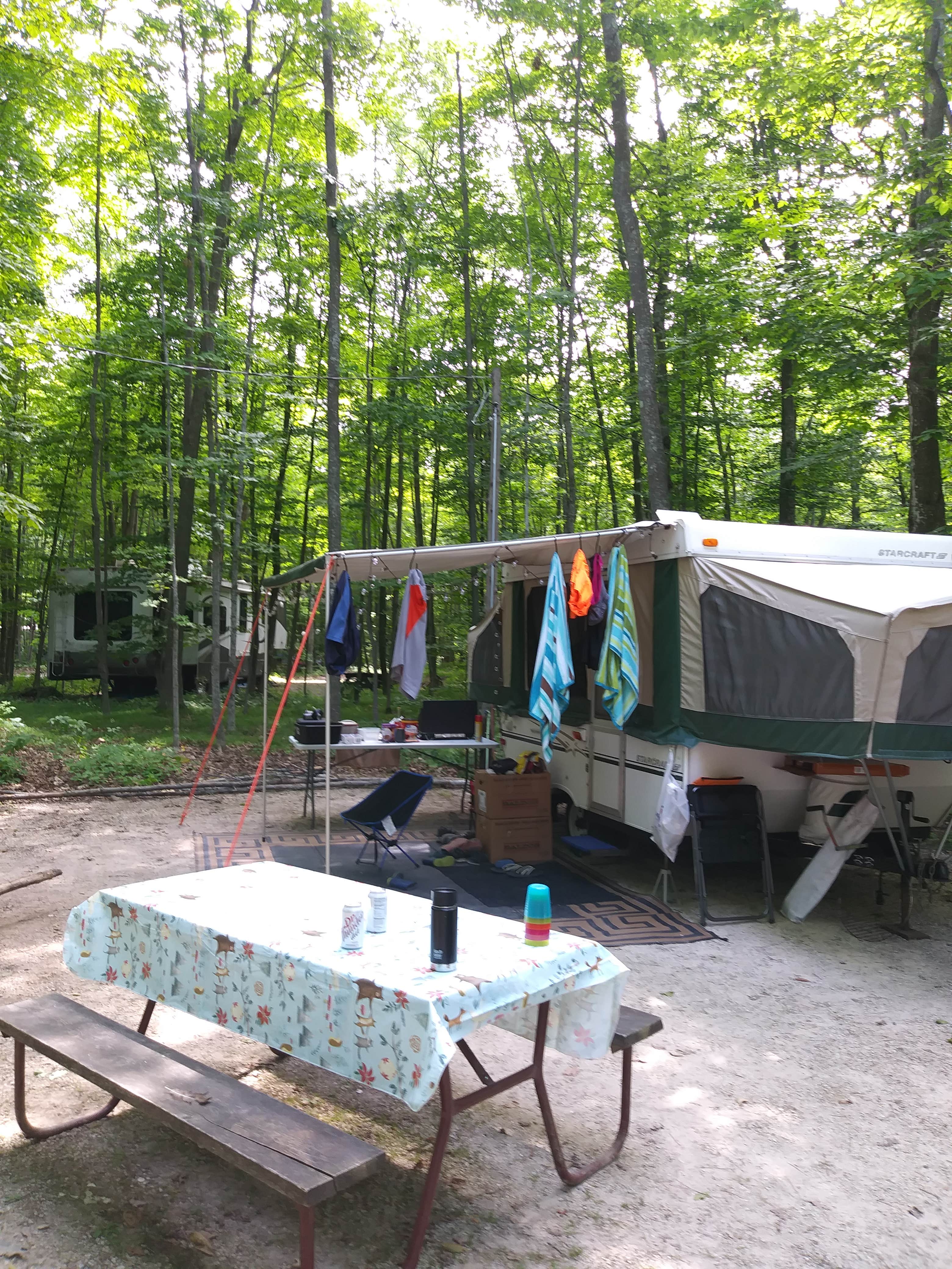 Megan P.'s photo of rv camping at Baileys Woods Campground near Kewaunee, WI