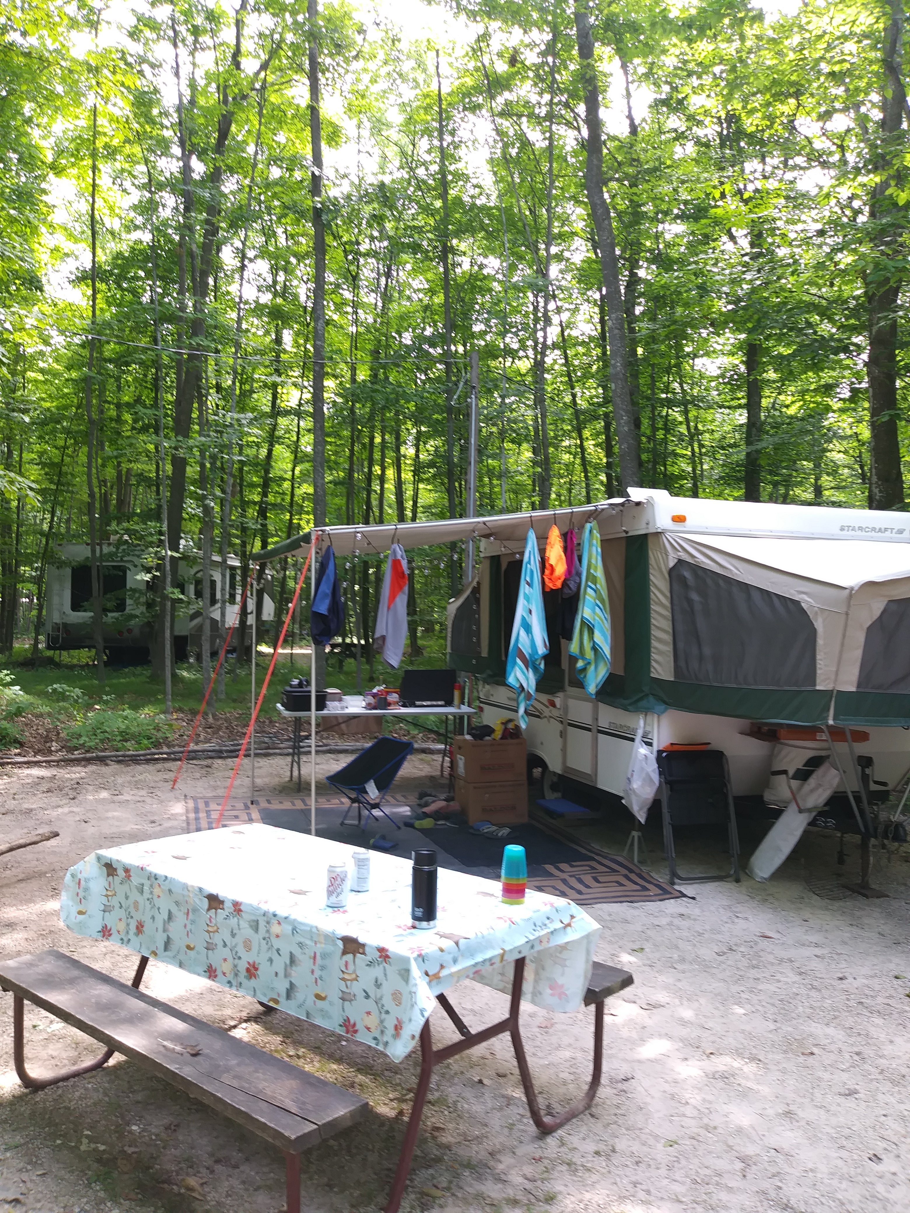 Popup camper site.