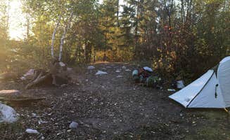 Kate K.'s photo of tent camping at Crane Lake Primitive Campgrounds near Crane Lake, MN