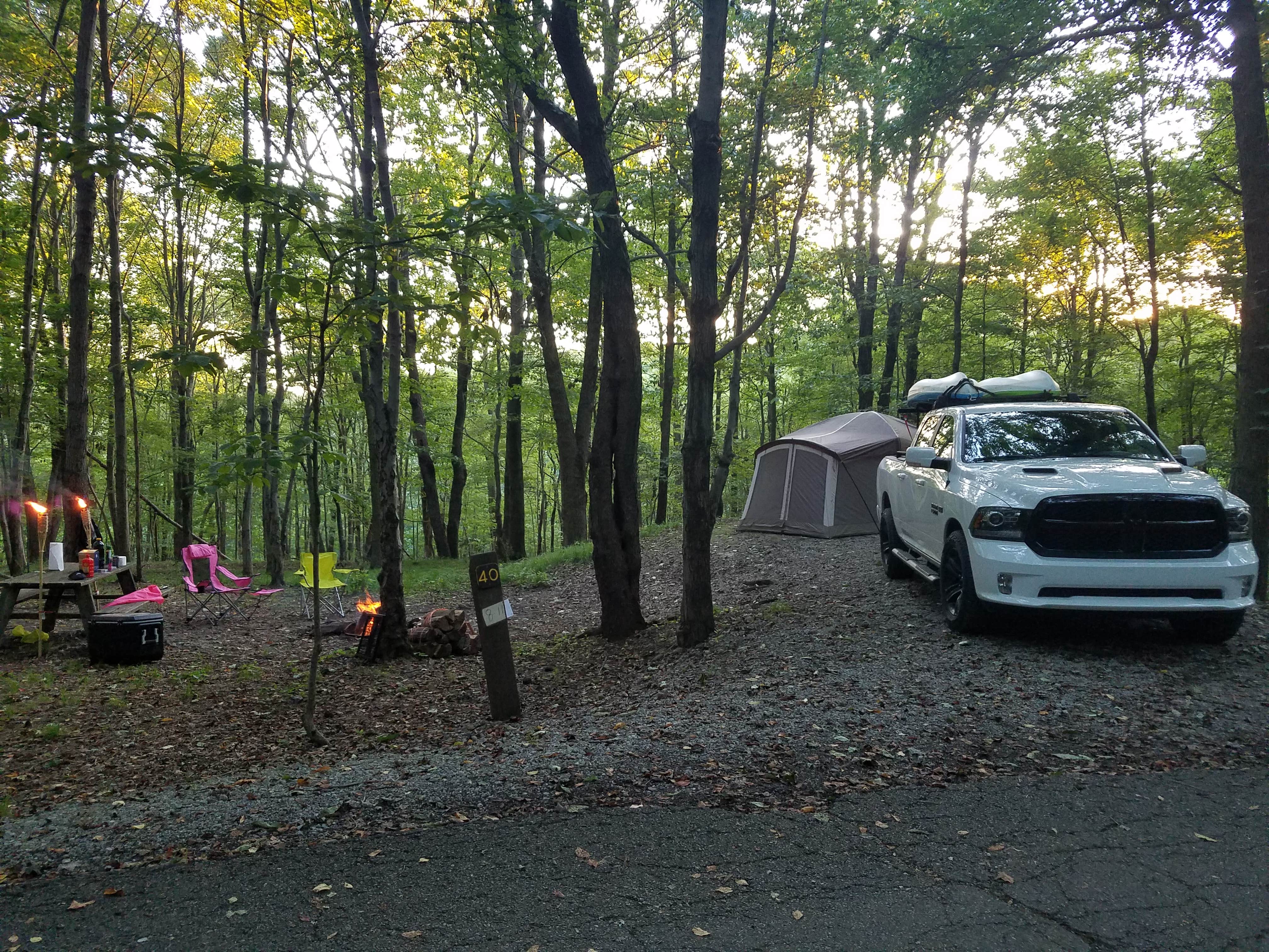 Camper-submitted photo at Tomlinson Run State Park Campground near Weirton, WV
