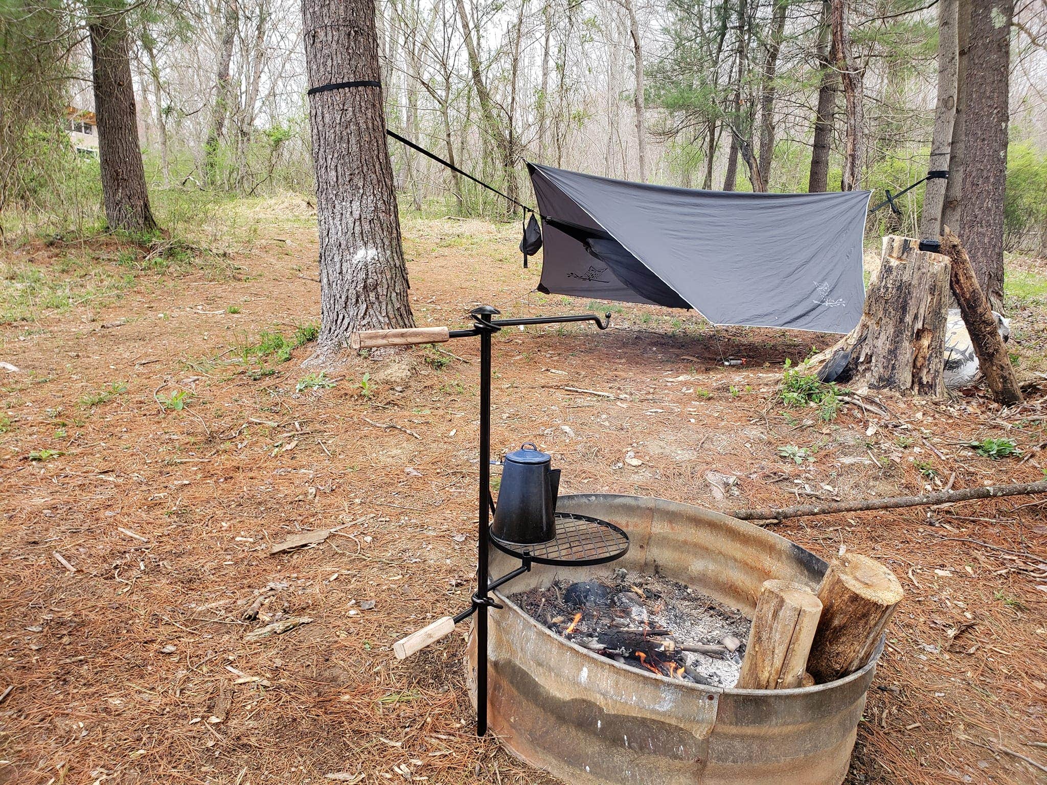 Jim T.'s photo of tent camping at Trothwood Forest near Lockbourne, OH