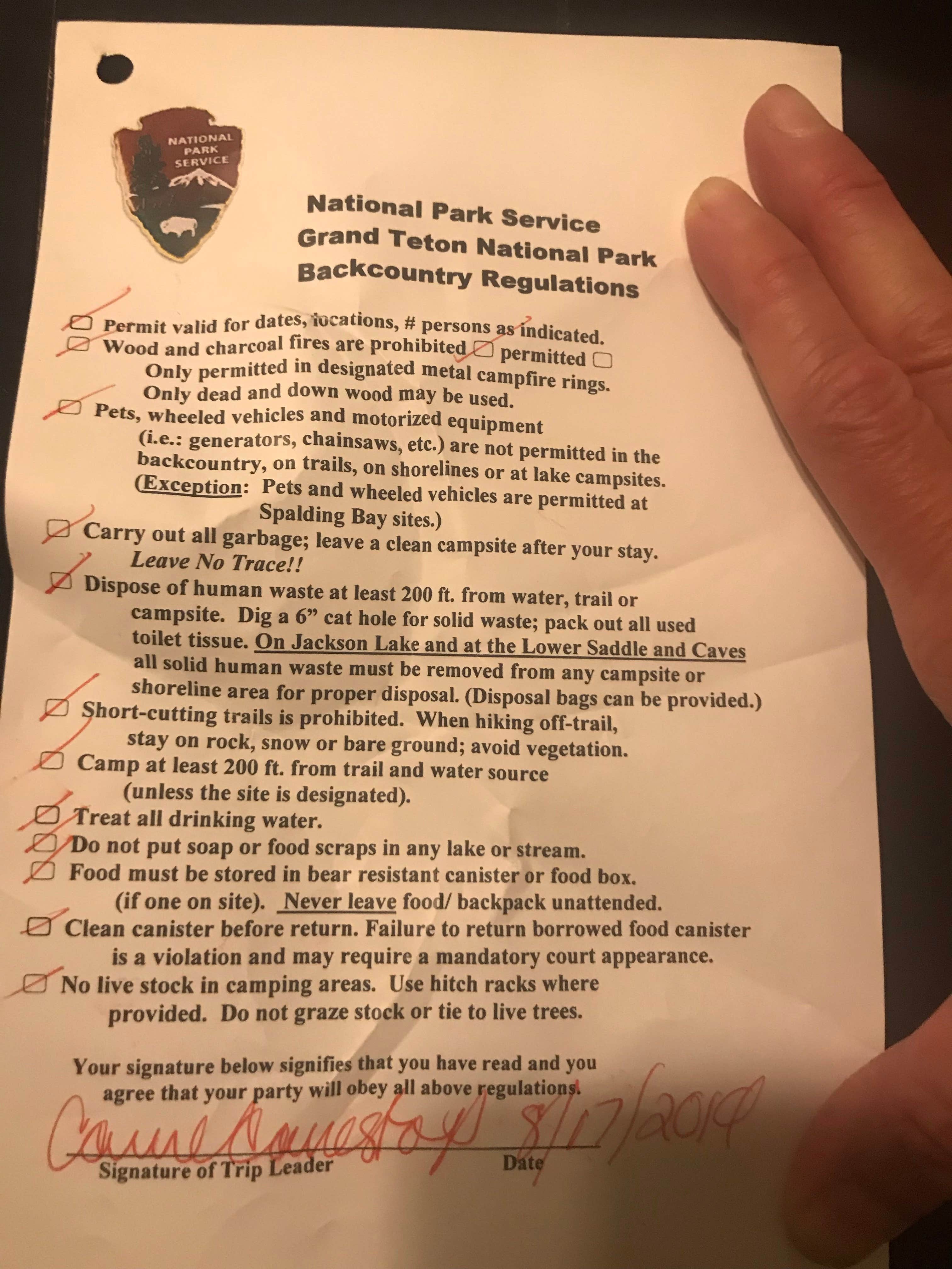 Camping near Jenny Lake Campground — Grand Teton National Park: Moraines — Grand Teton National Park, Moose, Wyoming