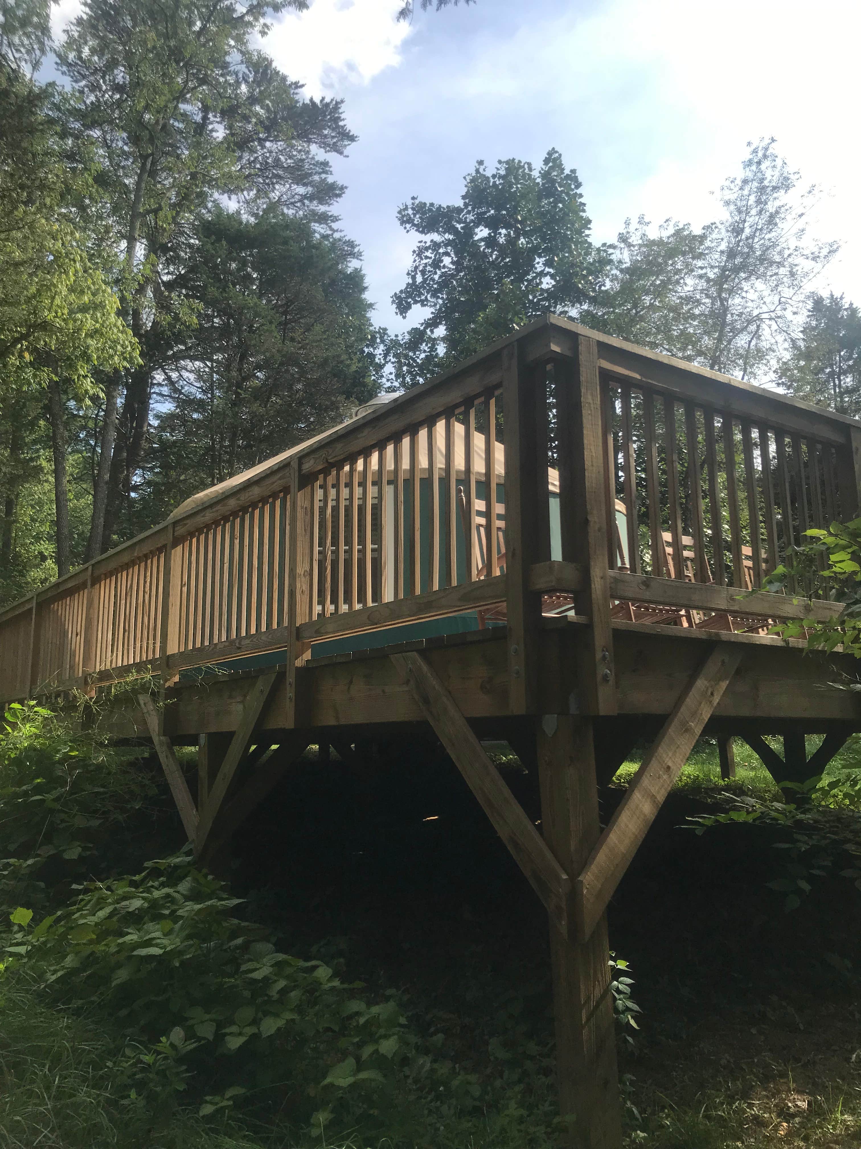 Leslie B.'s photo of a cabin at Andy Guest/Shenandoah River State Park Campground in Virginia