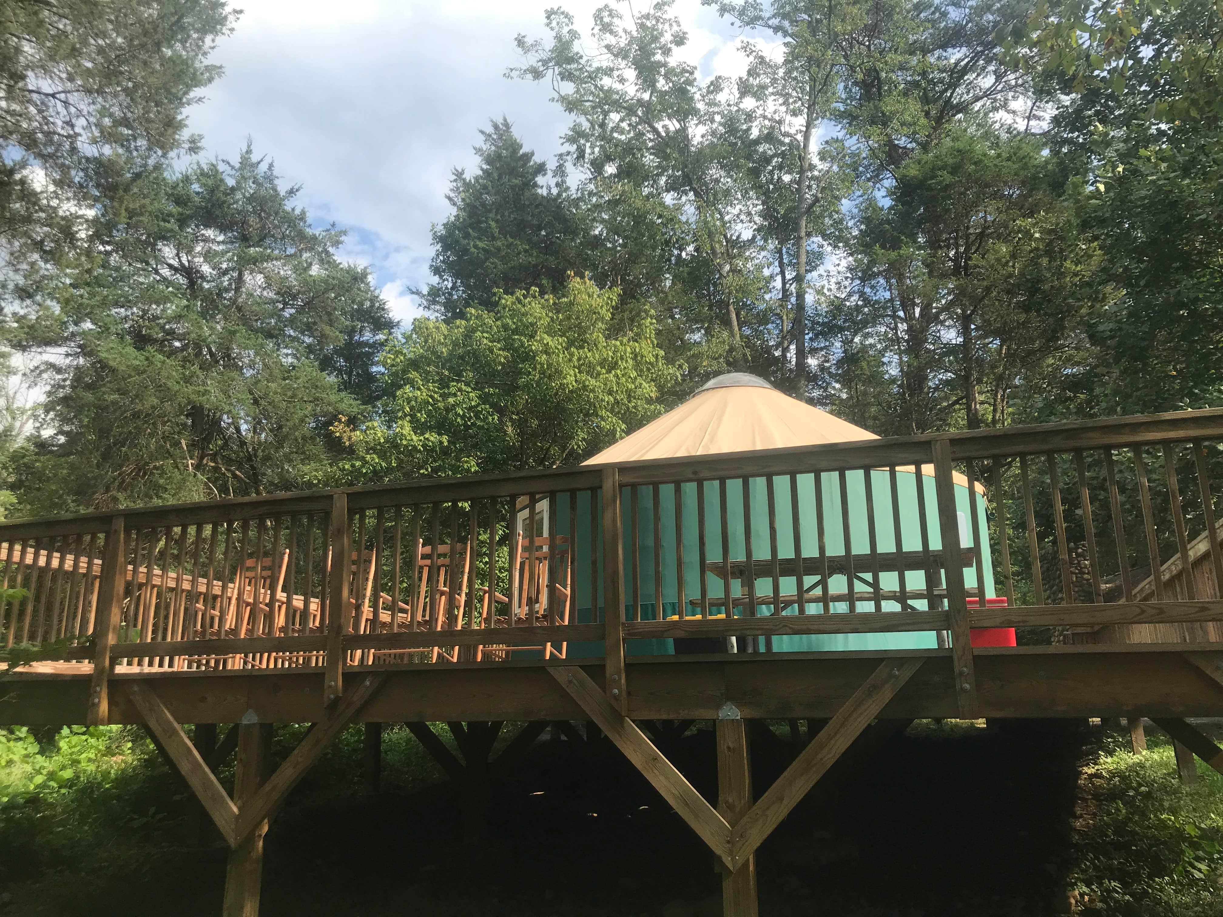 Leslie B.'s photo of a cabin at Andy Guest/Shenandoah River State Park Campground in Virginia