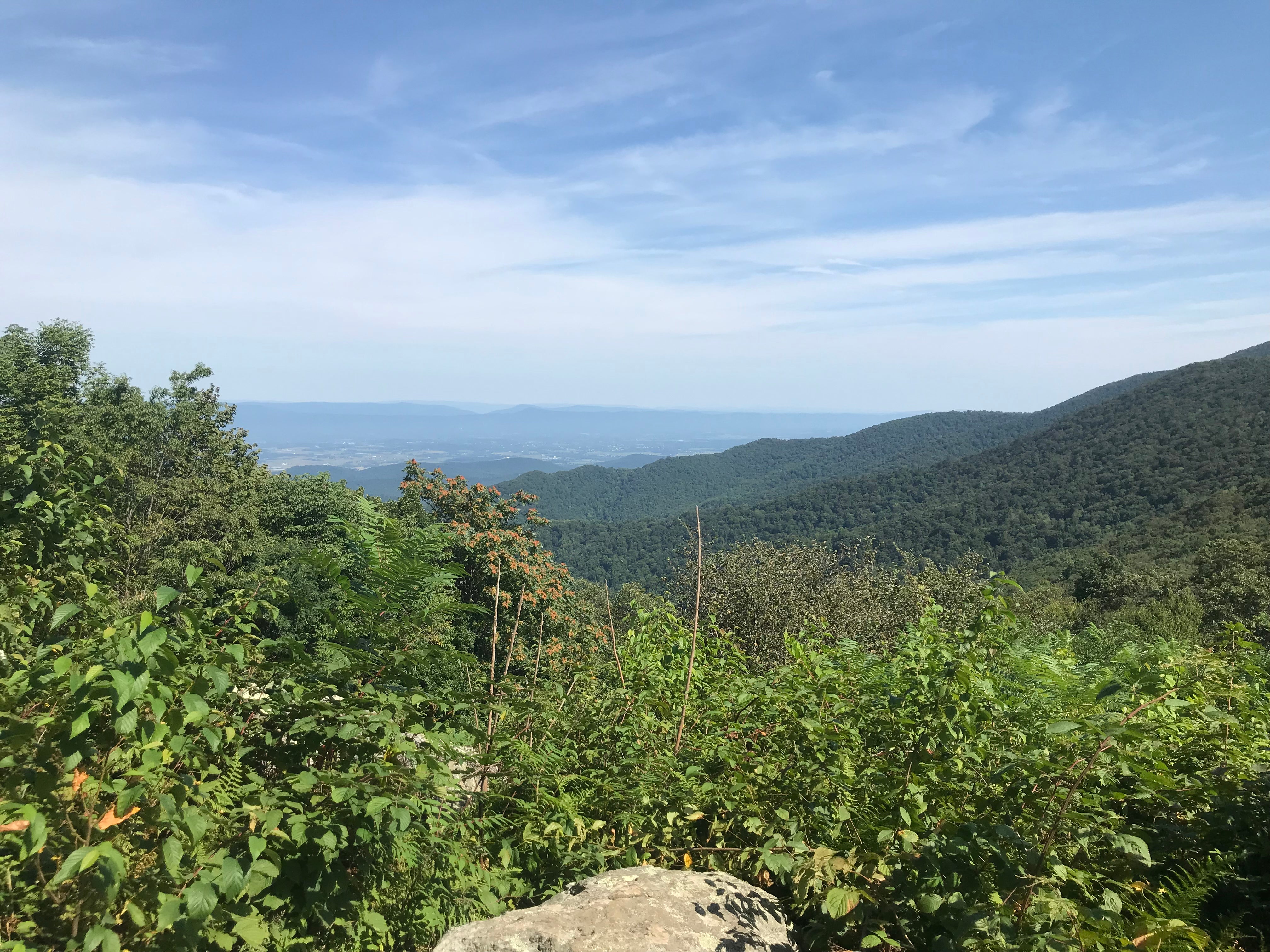 View from the stretch of Appalachian Trail that’s behind the campground