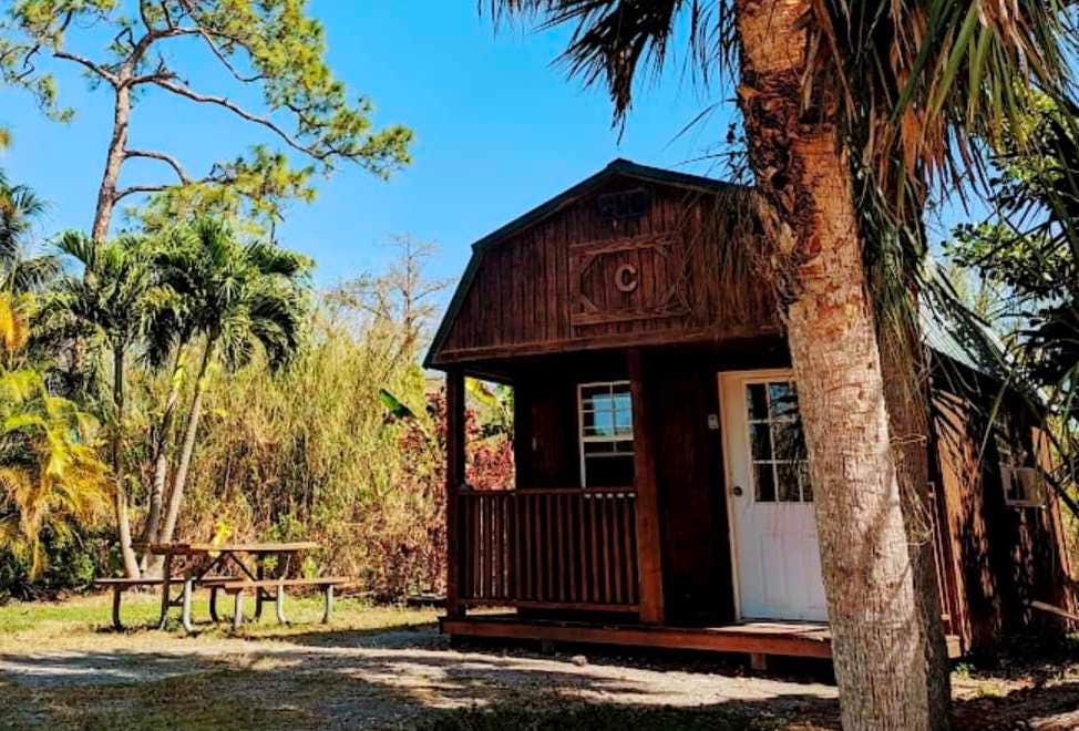 Jeanene A.'s photo of glamping accommodations at Trail Lakes Campground near Ochopee, FL