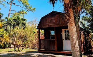 Jeanene A.'s photo of glamping accommodations at Trail Lakes Campground near Copeland, FL