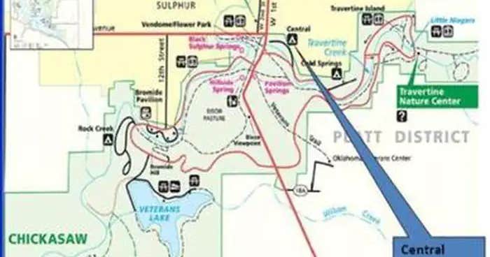 Central Campground — Chickasaw National Recreation Area