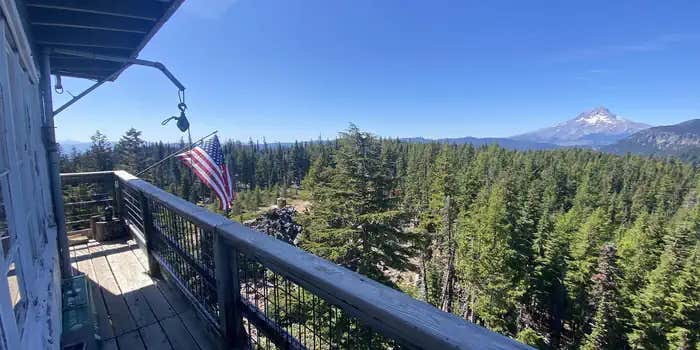 Camper submitted image from Flag Point Lookout — Mt. Hood National Forest