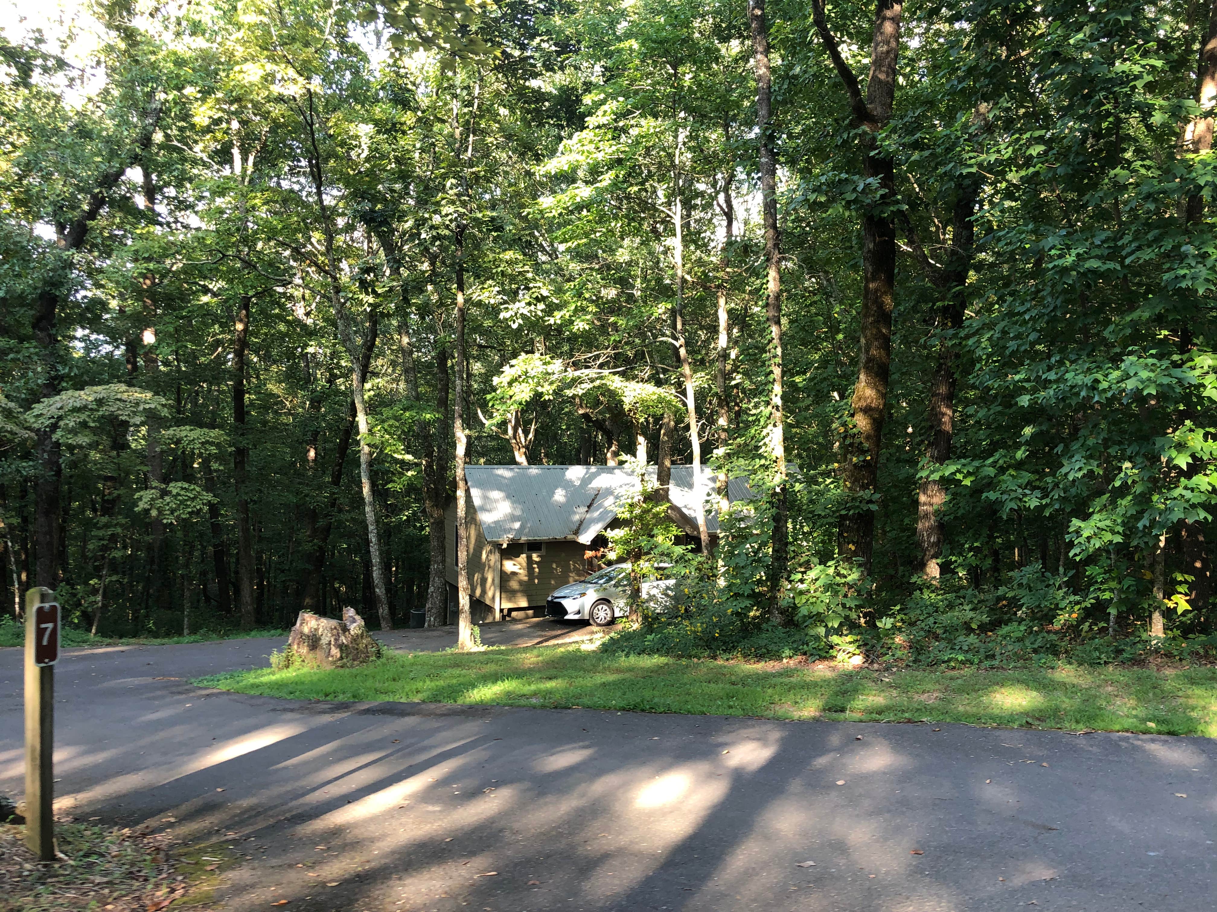 Lori H.'s photo of a cabin at Fort Mountain State Park Campground near Crandall, GA