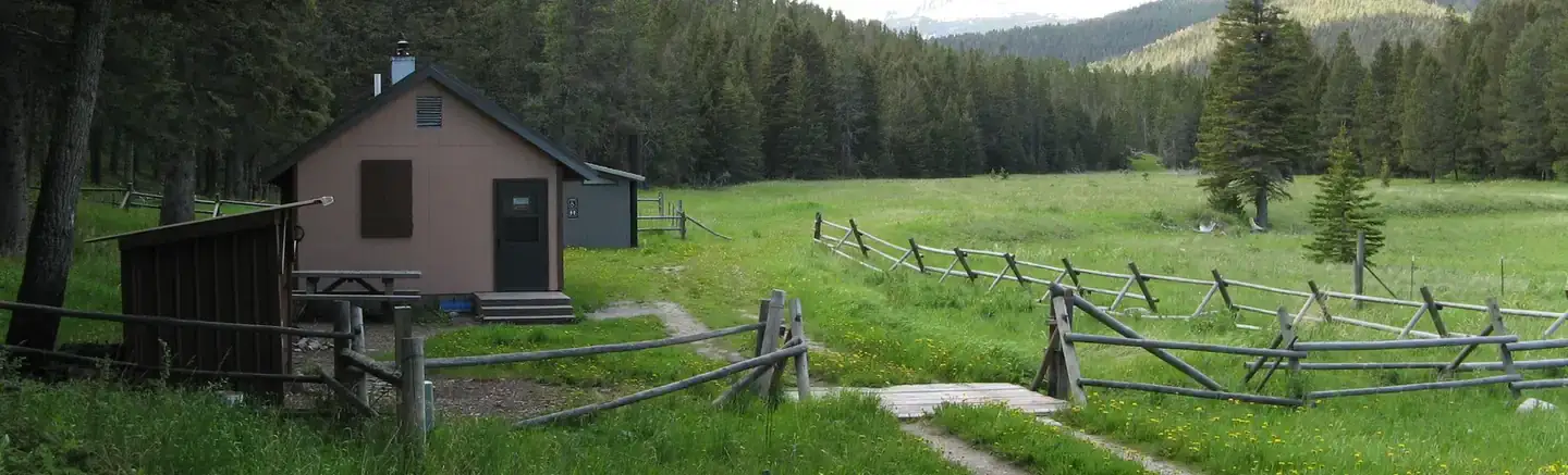 Camper-submitted photo at Dry Wolf Cabin near Moore, MT