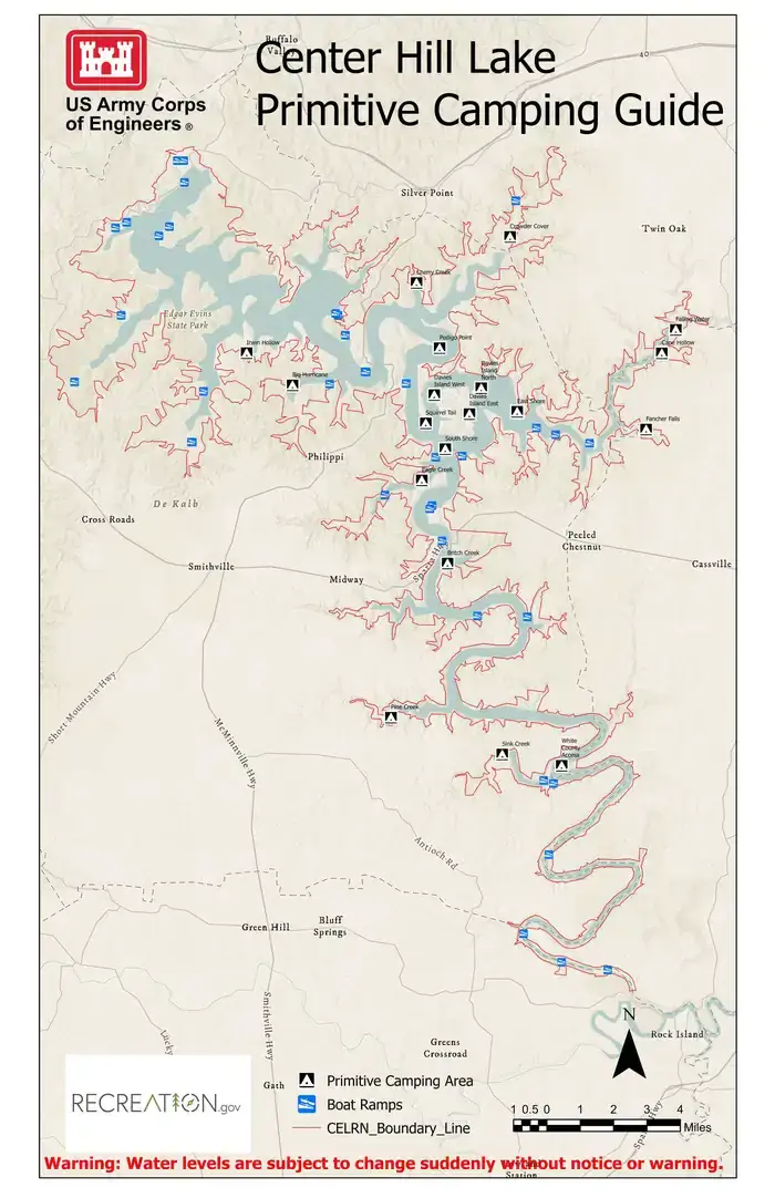 Camper-submitted photo at Center Hill Lake Primitive Camping Areas — Center Hill Lake near Carthage, TN