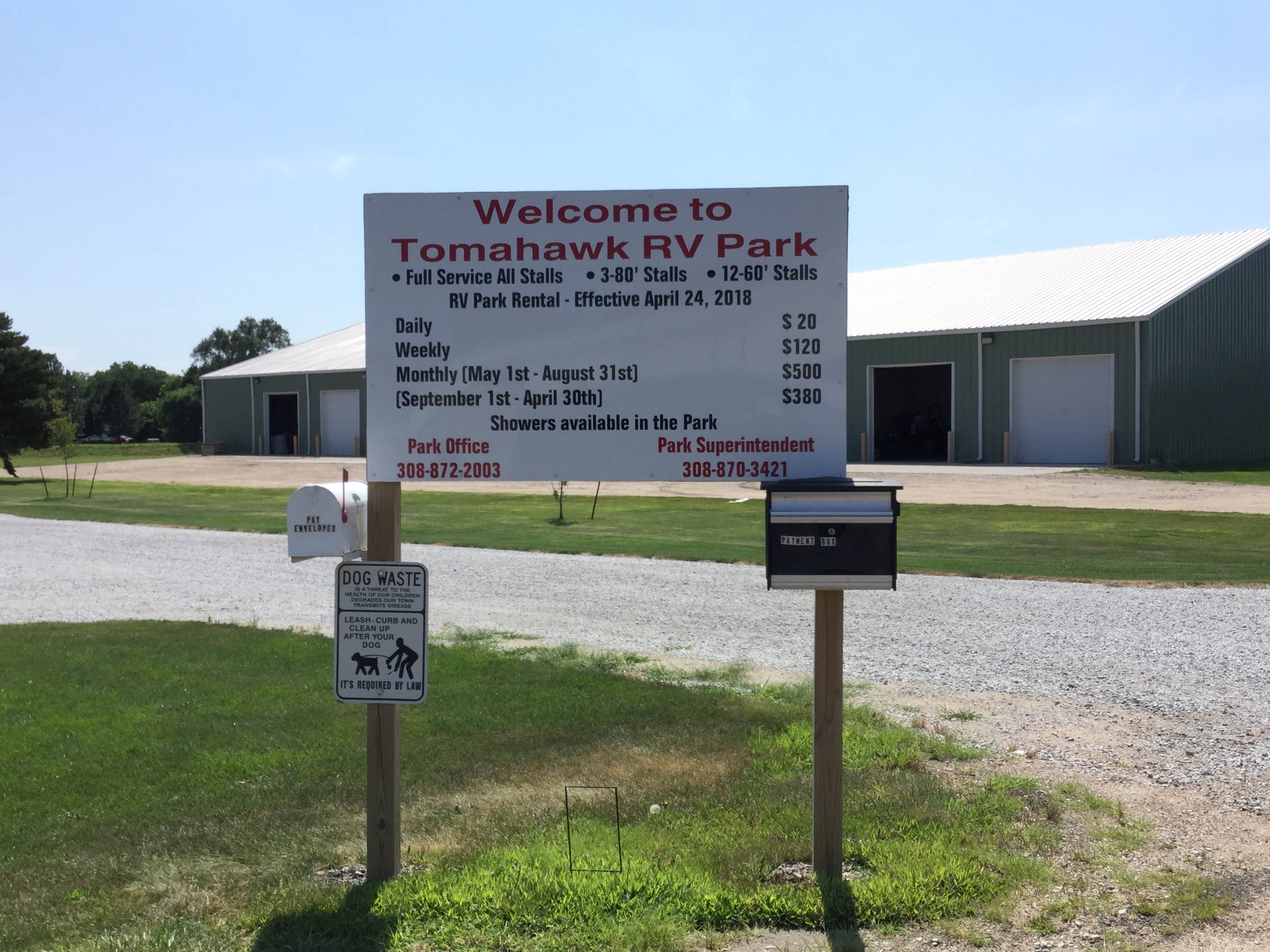 Camper-submitted photo at Tomahawk Municipal RV Park near Broken Bow, NE