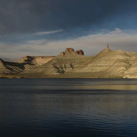 Flaming Gorge Reservoir, and the beautiful spires in the background.