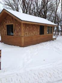Jen A.'s photo of a cabin at Oak Woods Campground — Lake Shetek State Park near Redwood Falls, MN