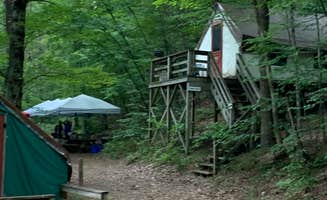 Dominick V.'s photo of glamping accommodations at Zoar Outdoor near North Bennington, VT