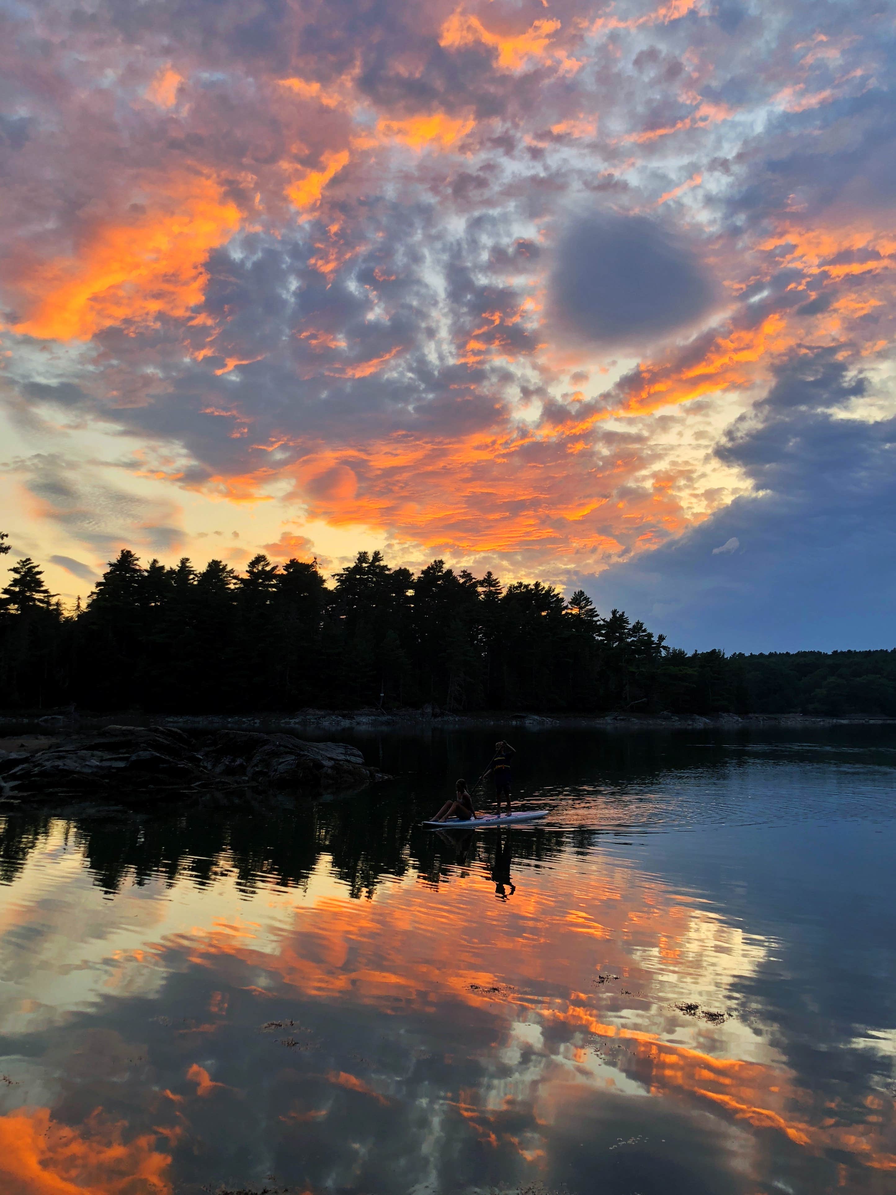 Sunset from the boat launch