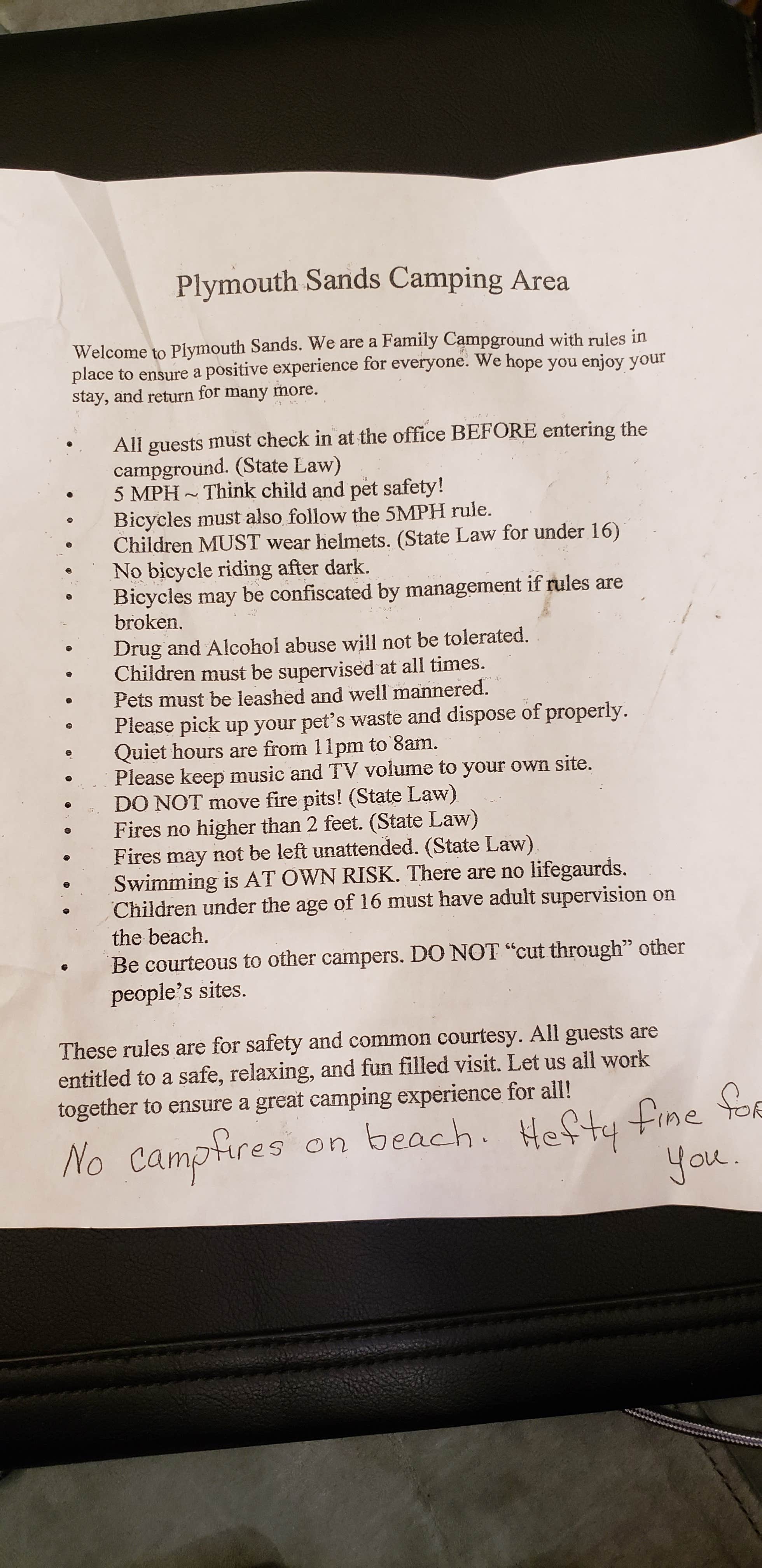 Camper-submitted photo at Plymouth Sands Camping Area near Dorchester, NH