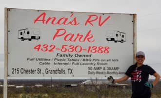 Camping near Hilltop RV Park: Ana's RV Park , Monahans, Texas