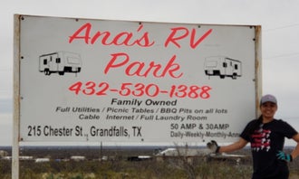 Camping near Crane County North Side RV Park: Ana's RV Park , Monahans, Texas