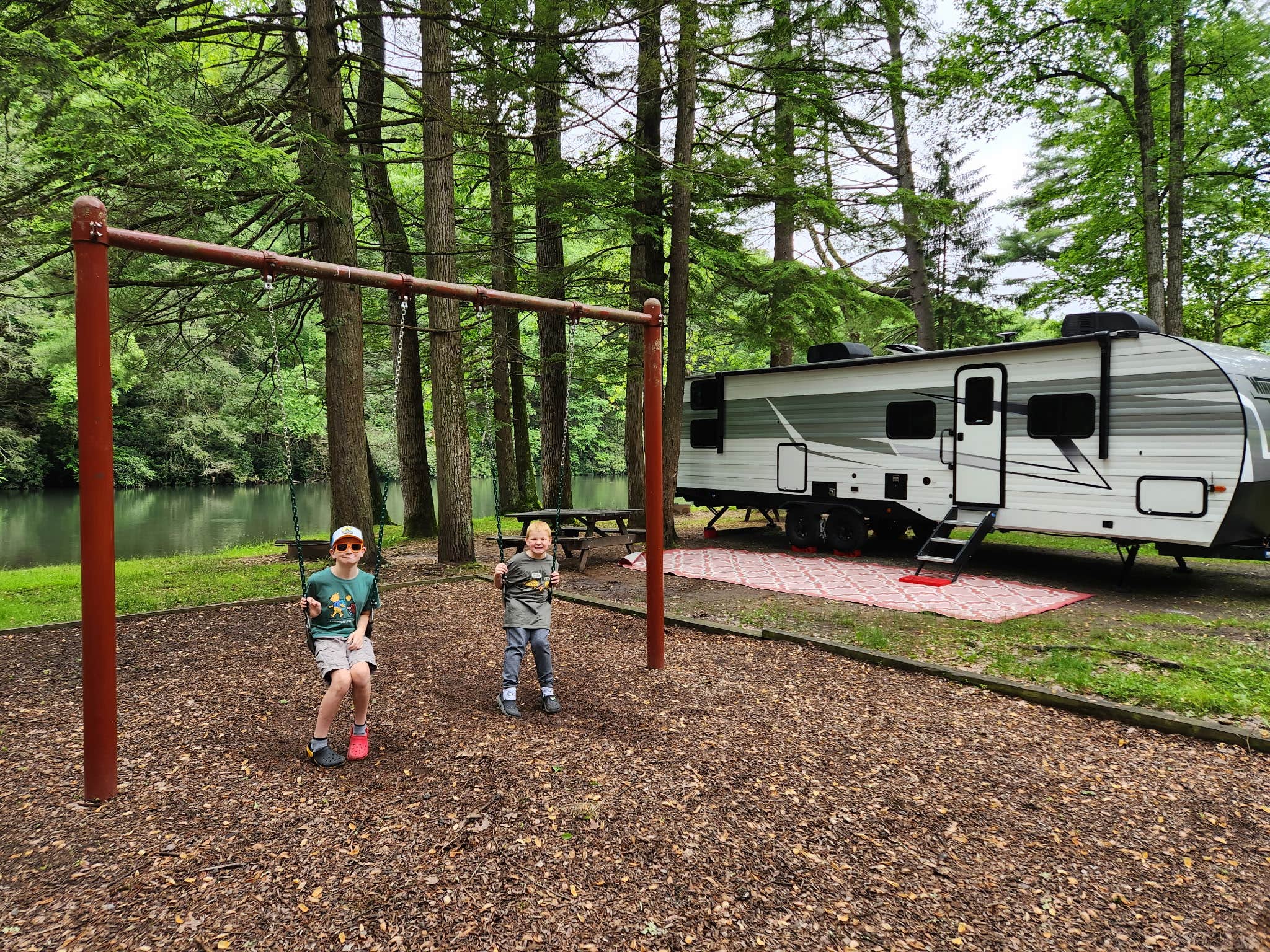 Graham S.'s photo of rv camping at Lower Campground — Kettle Creek State Park near Karthaus, PA