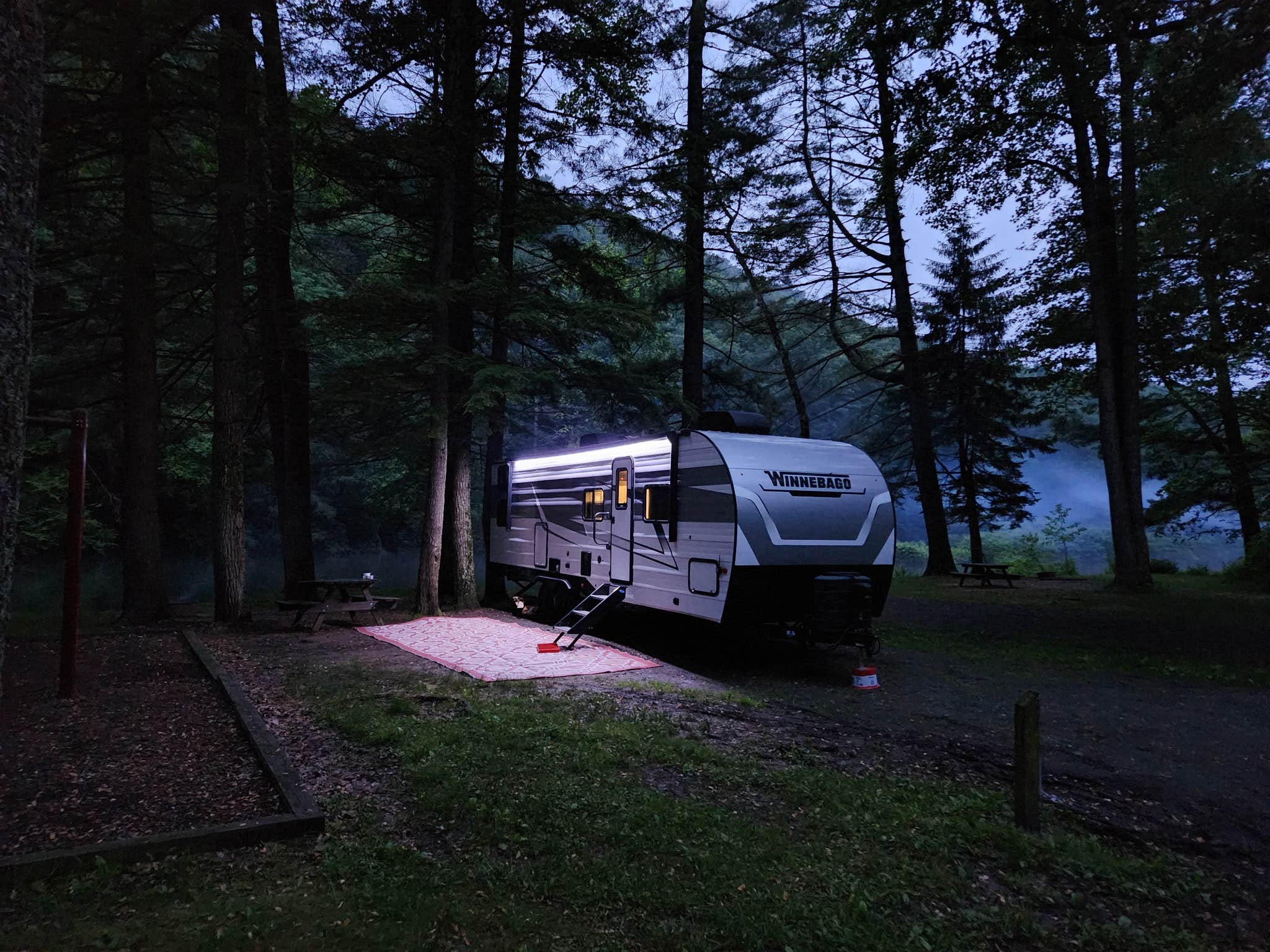 Graham S.'s photo of rv camping at Lower Campground — Kettle Creek State Park near Emporium, PA
