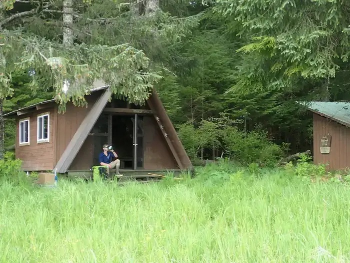 Camping near Petersburg Lake Cabin: Salt Chuck East Cabin, Kupreanof, Alaska