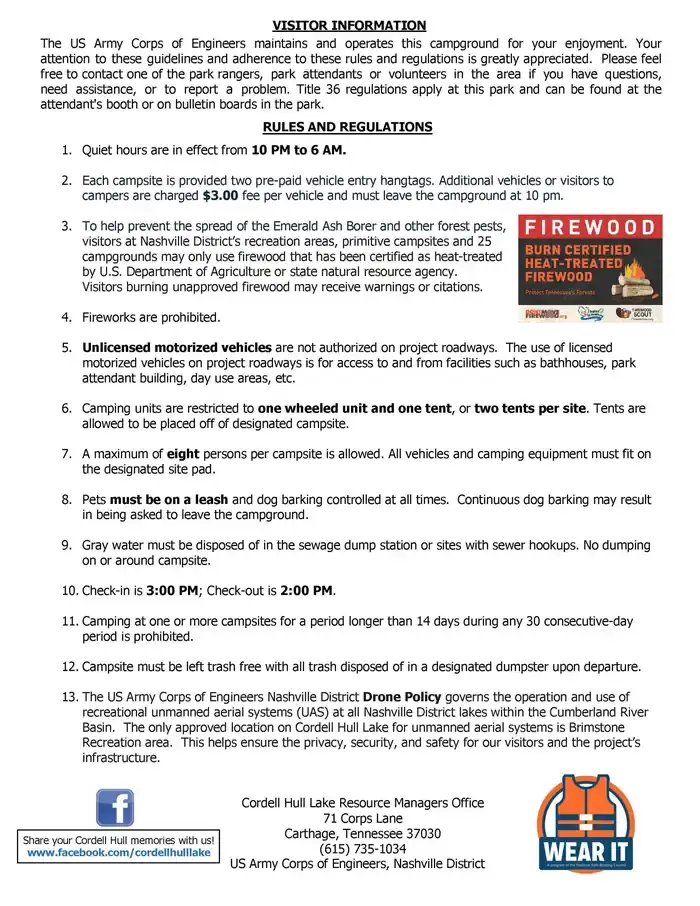 Camper-submitted photo at COE Cordell Hull Lake Salt Lick Creek Campground near Carthage, TN