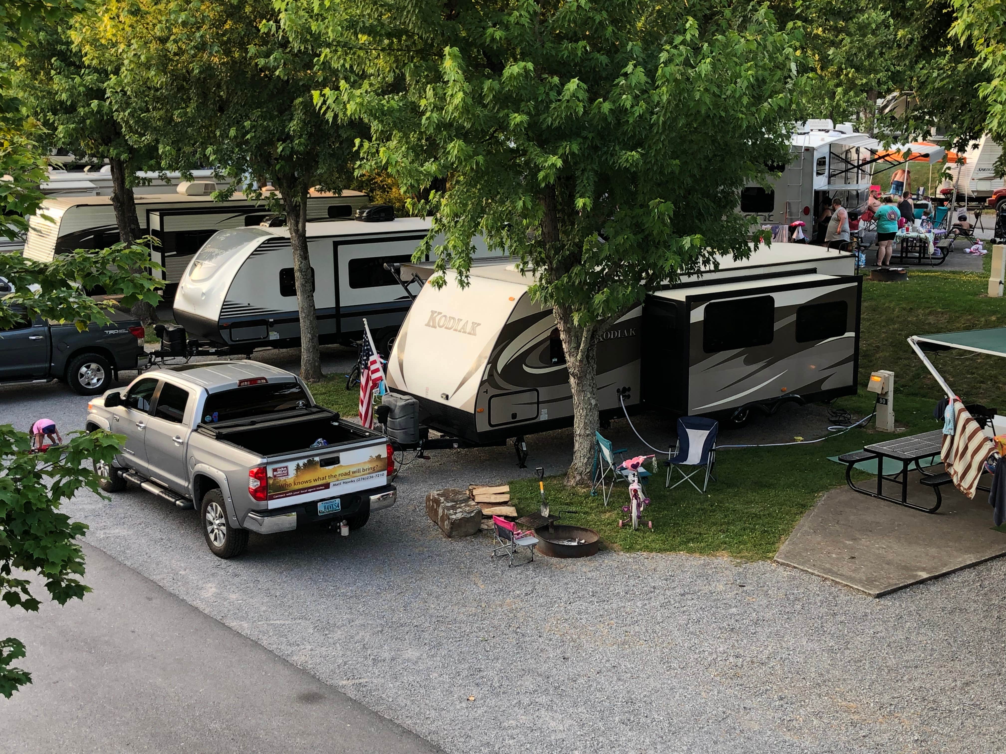 Matt H.'s photo of rv camping at Riveredge RV Park near Bryson City, NC