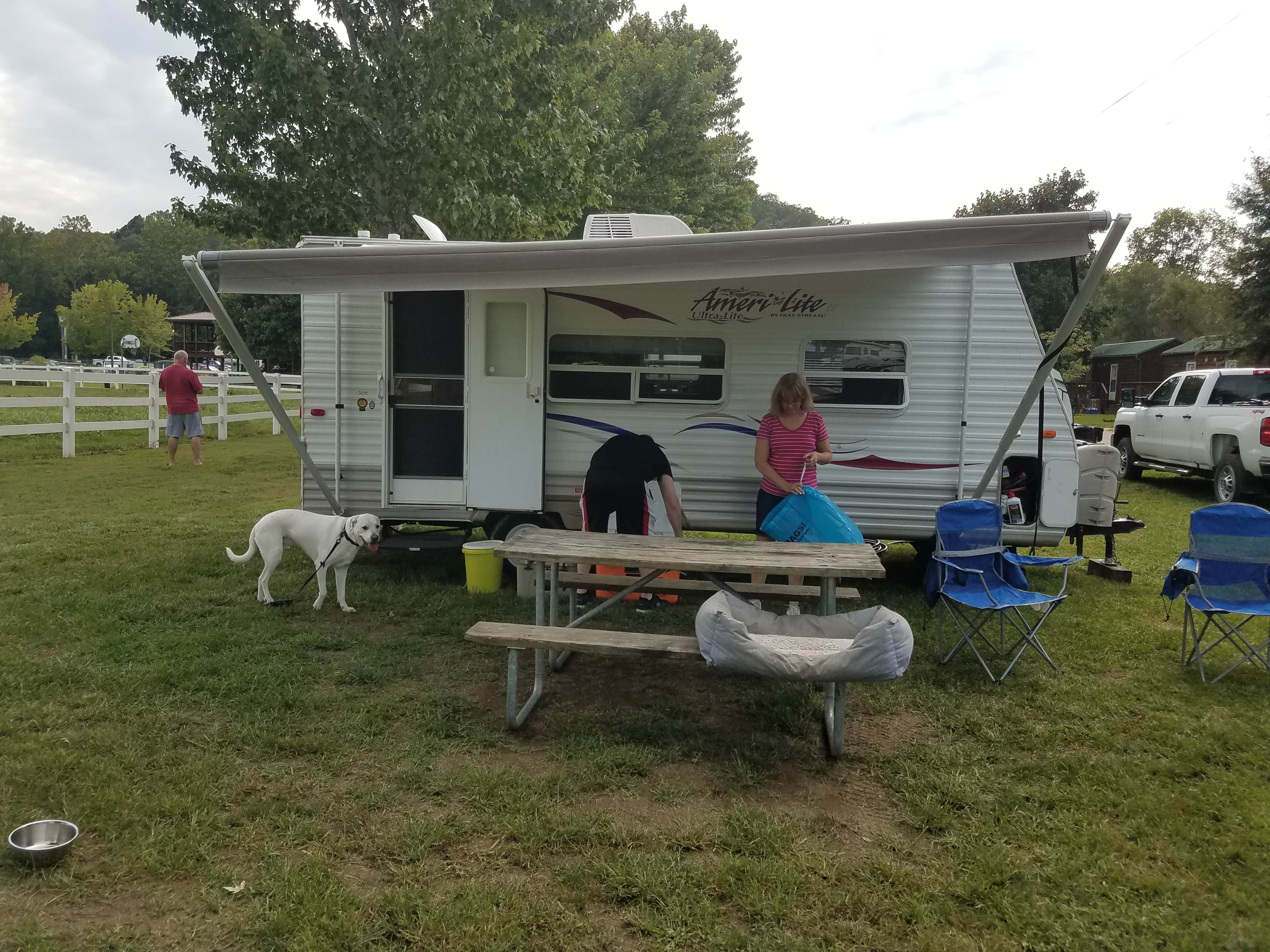 Terry  P.'s photo of camping with pets at Bass' River Resort near Stanton, MO