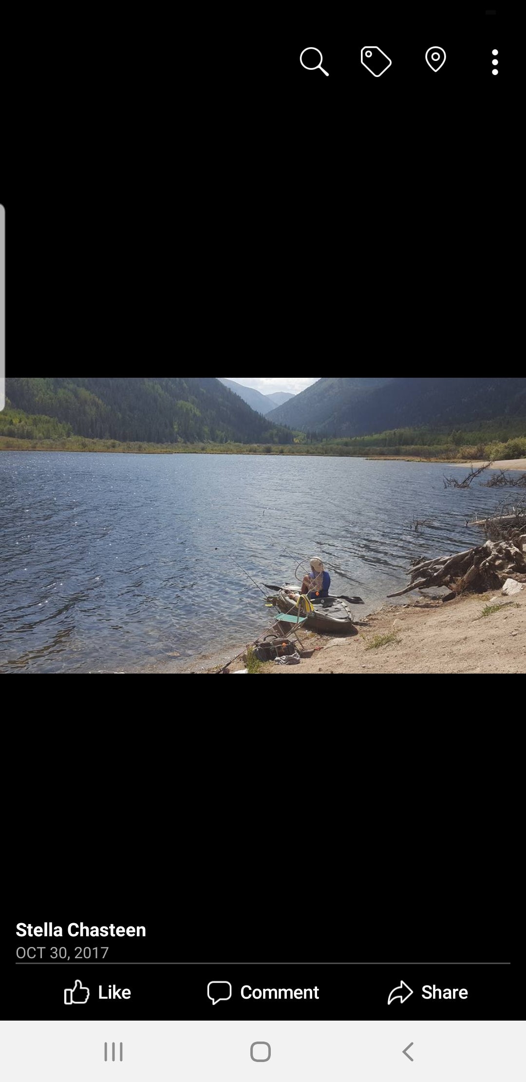 Kayaking Cottonwood Lake with my sweetie