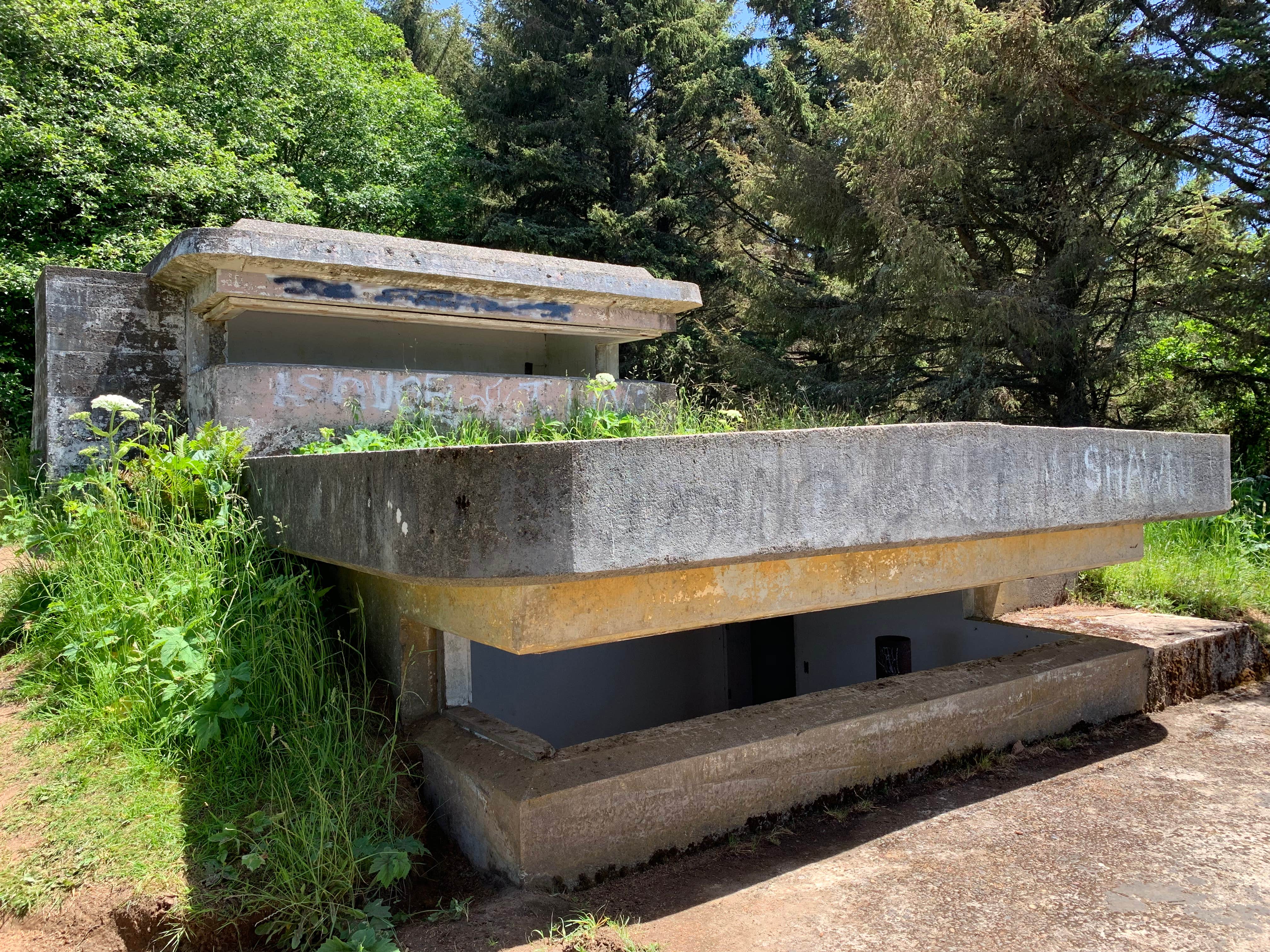 Nearby hike takes you to some old bunkers and weather stations.