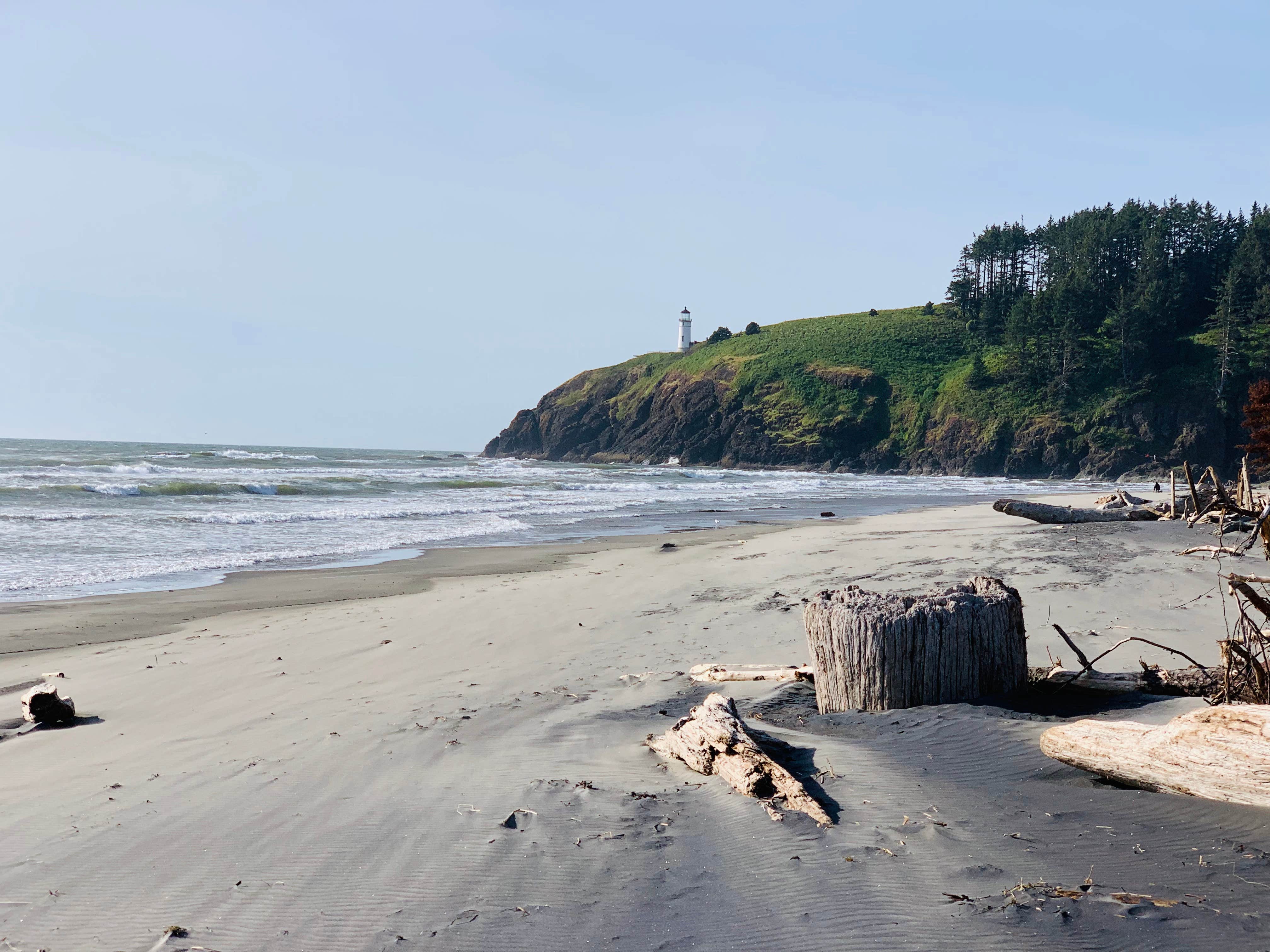 Taken from the beach right next to the campground, I was hoping to take some night photos, but the fog/mist rolled in and you couldn't see anything.  You can walk to the lighthouse, but portions of it are under construction (June 2019)