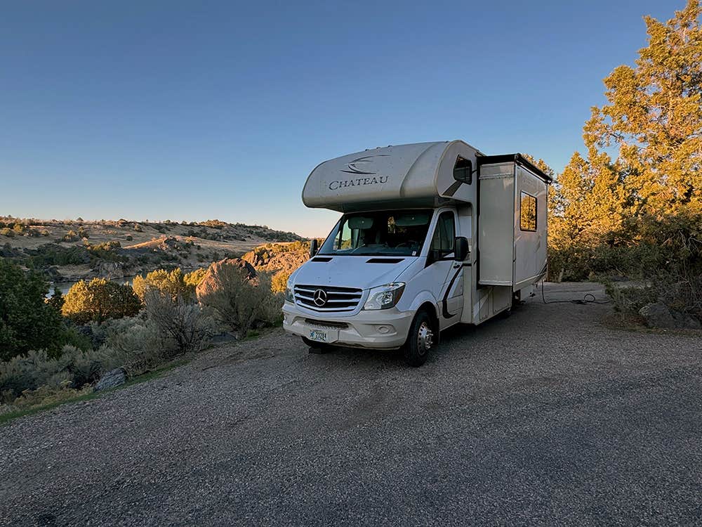 Nancy D.'s photo of rv camping at Massacre Rocks State Park Campground near Rockland, ID