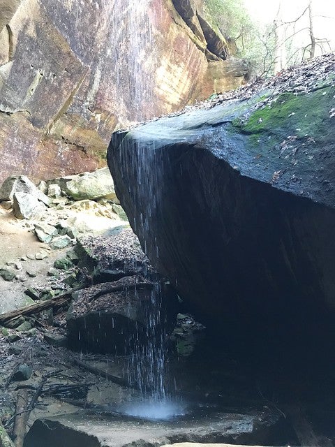 Waterfall at Whittleton Arch Trail