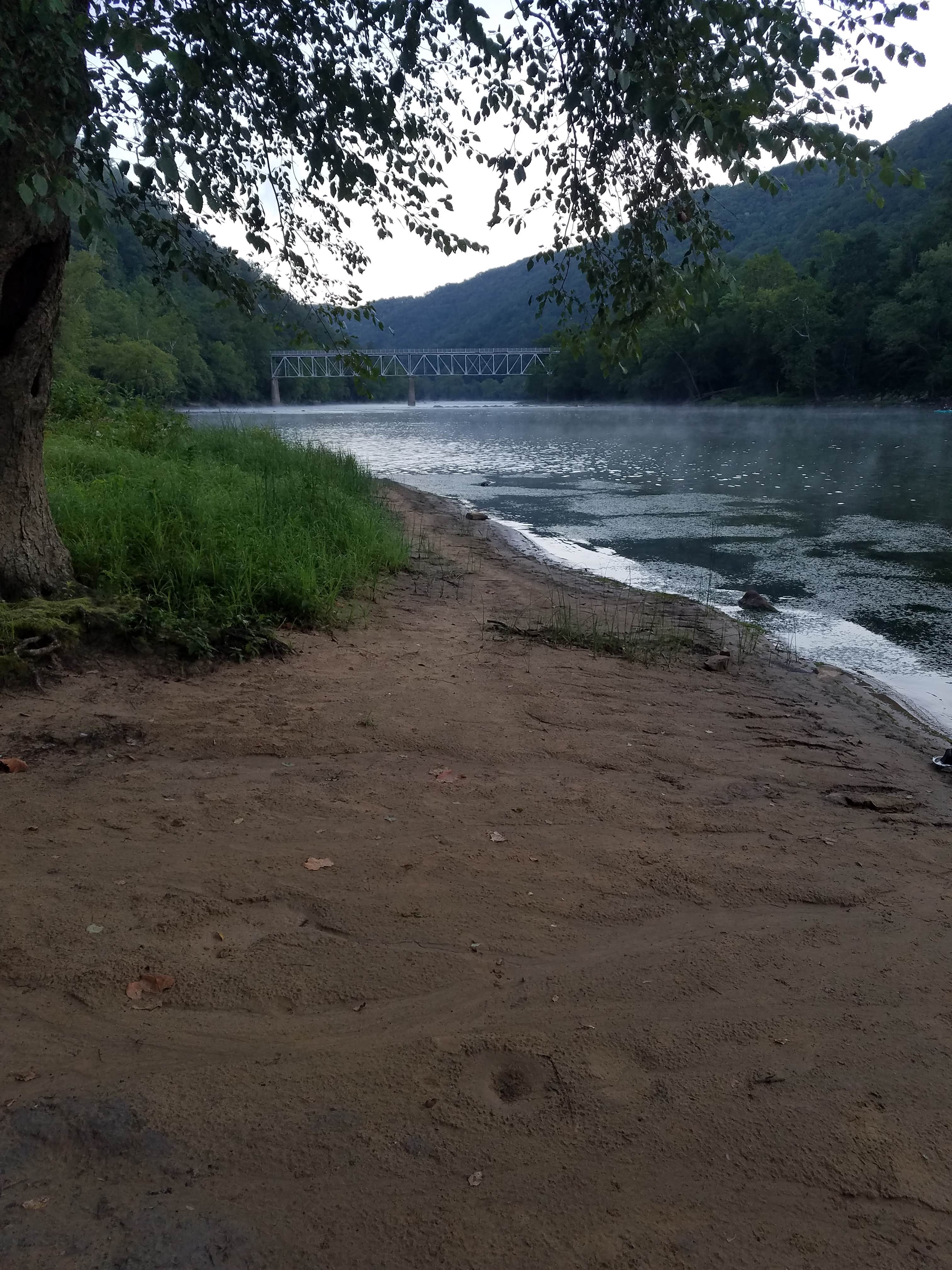 Camper-submitted photo at Stone Cliff Campground — New River Gorge National Park and Preserve near Danese, WV