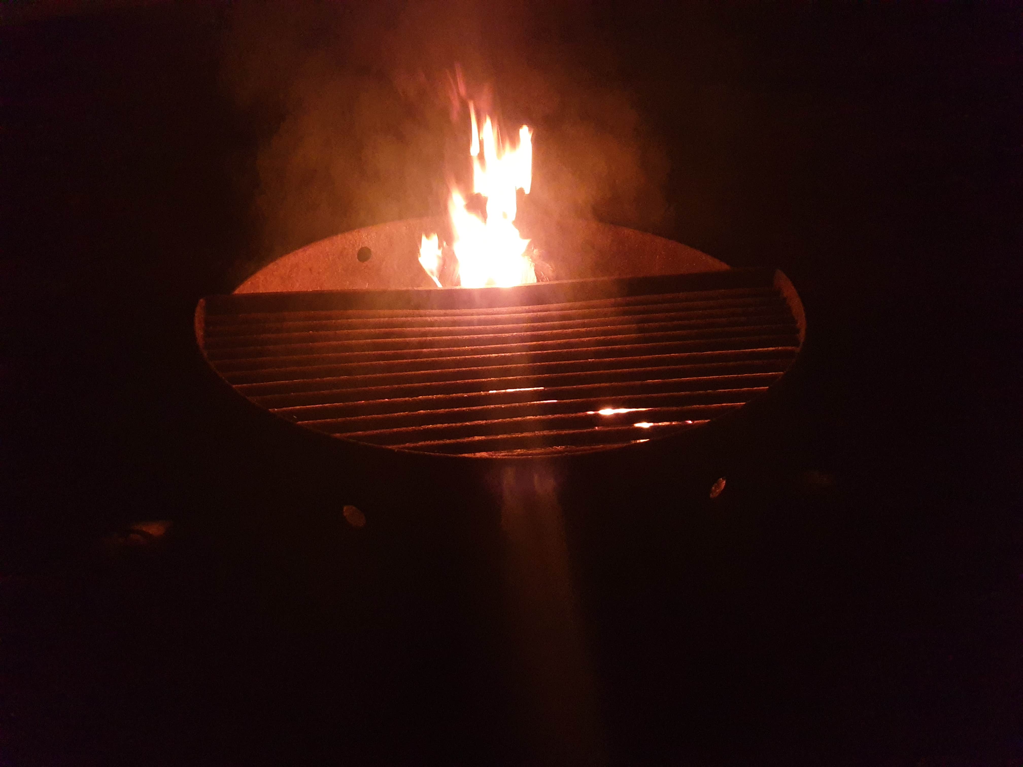 Individual firepit with grill