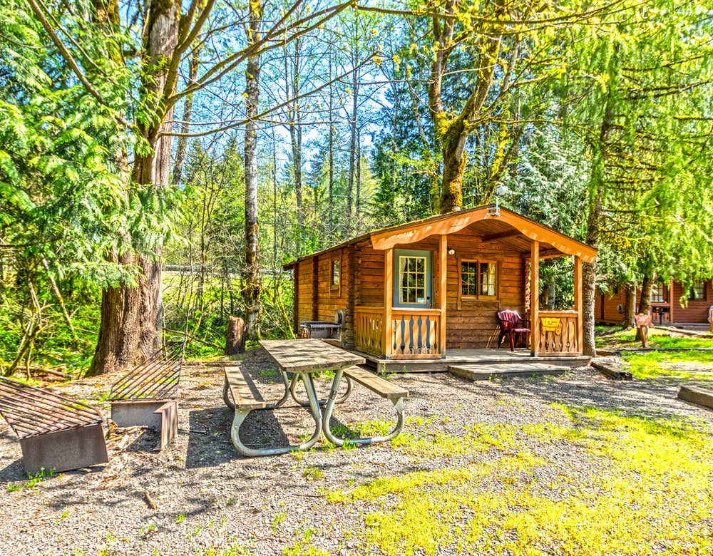 The Dyrt's photo of glamping accommodations at Mt Hood Village Resort near Camas, WA