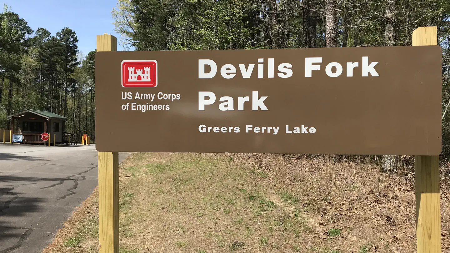 Camping near Narrows (AR): Devils Fork, Higden, Arkansas