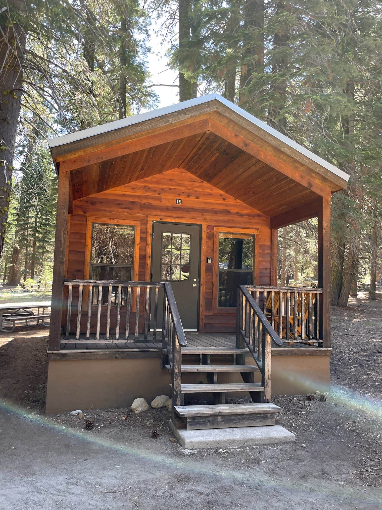 Les R.'s photo of a cabin at Manzanita Lake Campground — Lassen Volcanic National Park near Cassel, CA