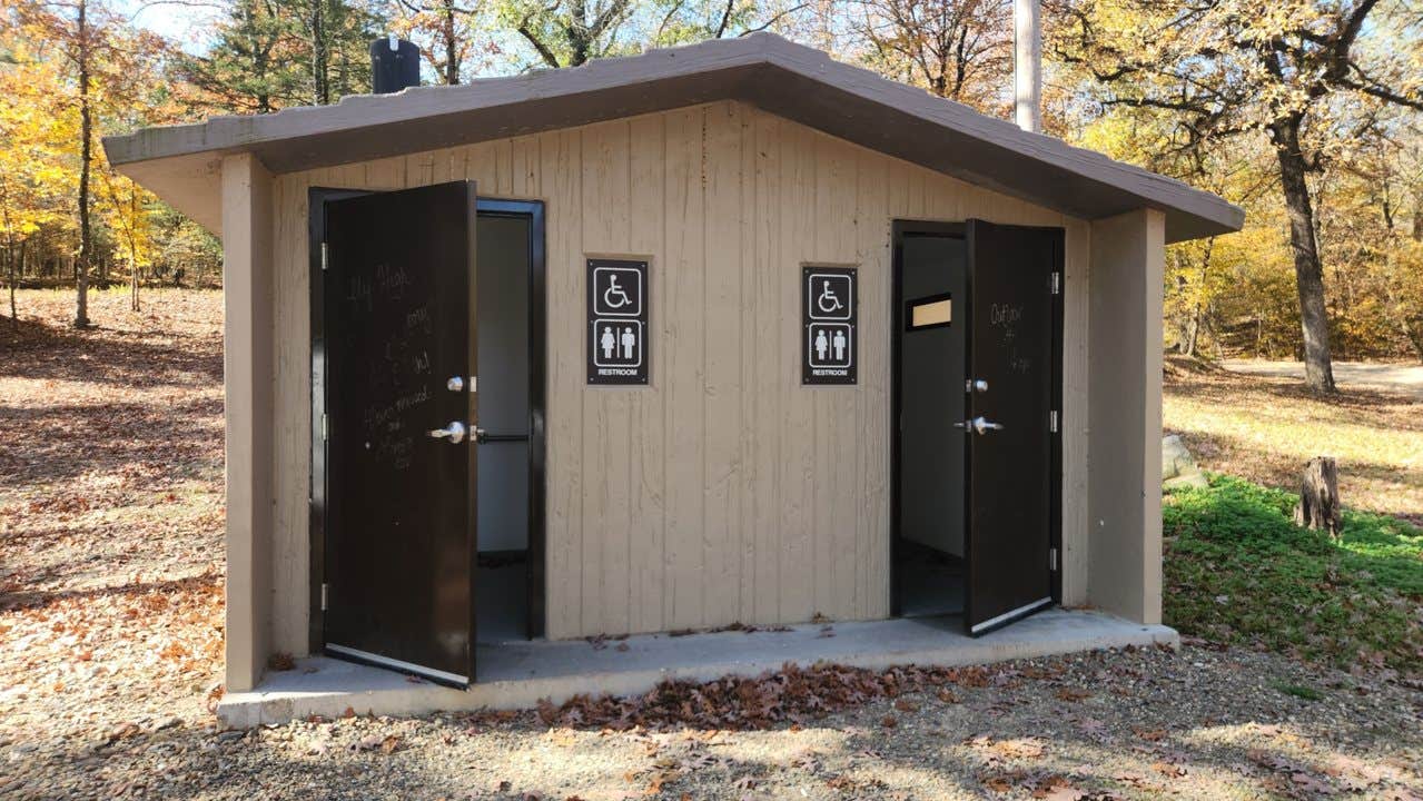 Fred S.'s photo of camping with pets at Mountain Fork Park near Hugo Lake