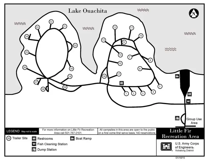 Camper-submitted photo at COE Lake Ouachita Little Fir Campground near Ouachita Lake
