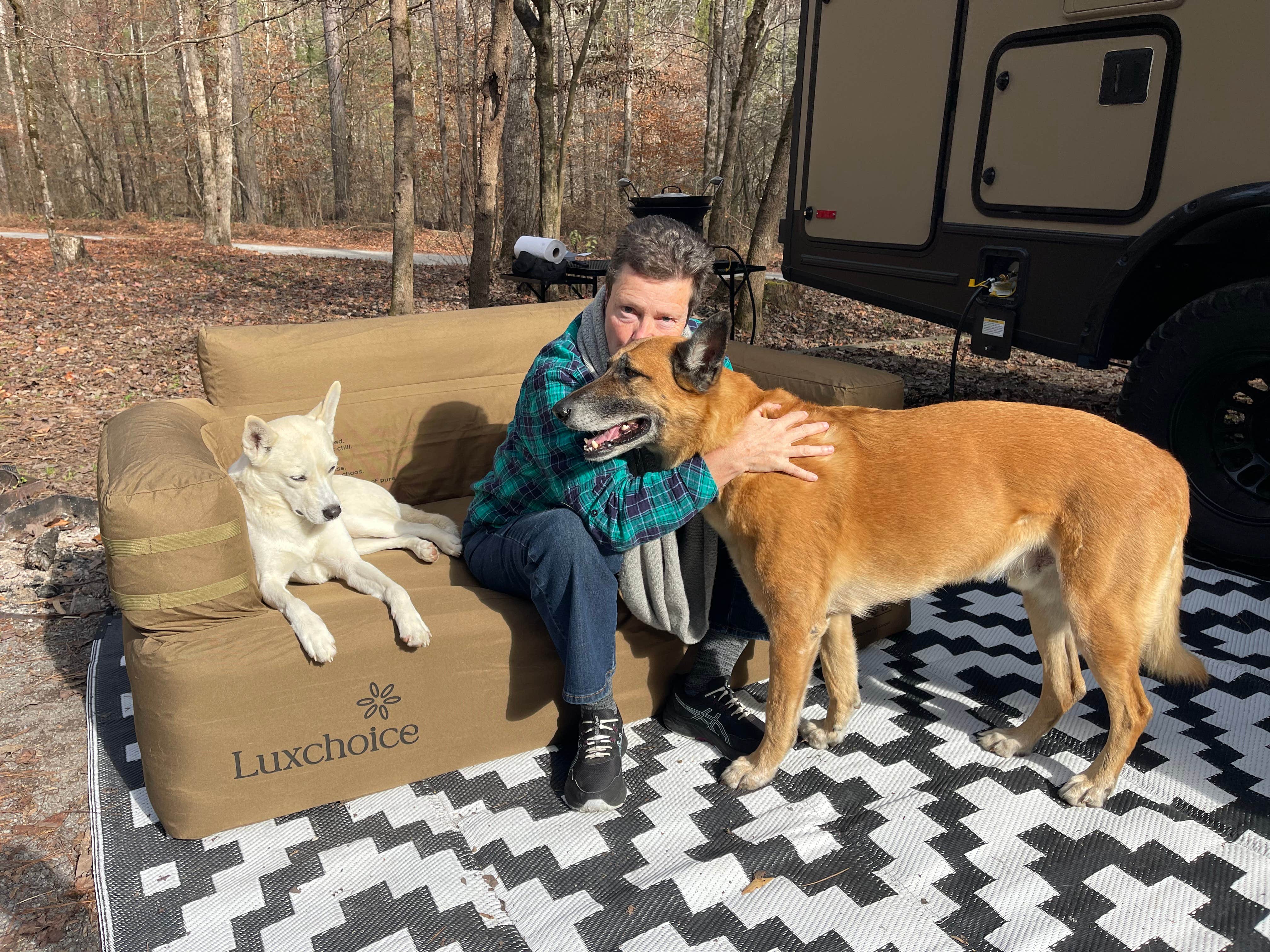 Mike B.'s photo of camping with pets at Young Branch Horse Camp near Greenback, TN