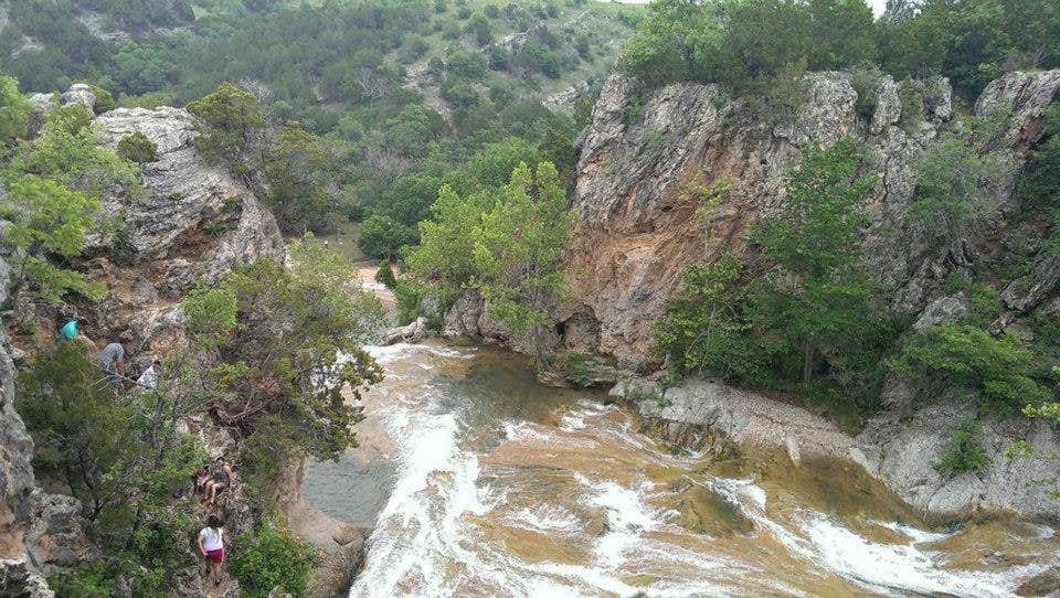 Camper-submitted photo at Turner Falls Park near Tishomingo, OK