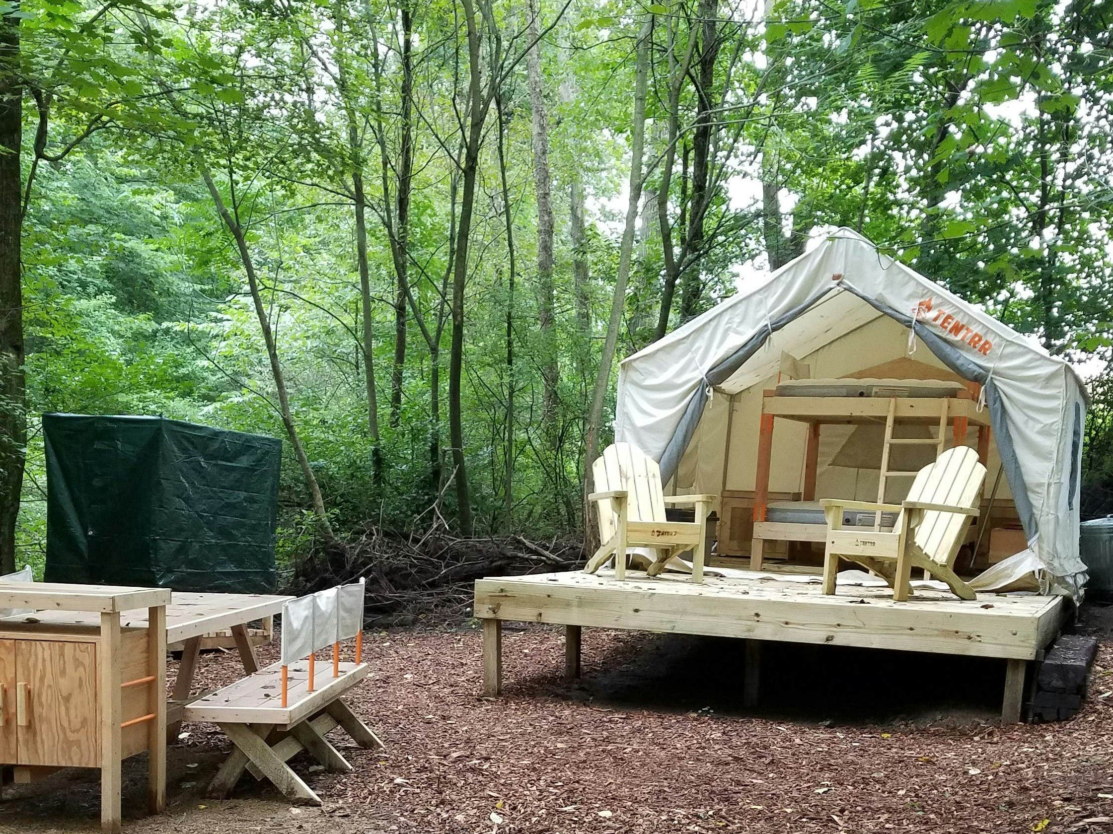 The Dyrt's photo at Tentrr Signature Site - Peaceful by Pigeon Creek near Blue Marsh Lake