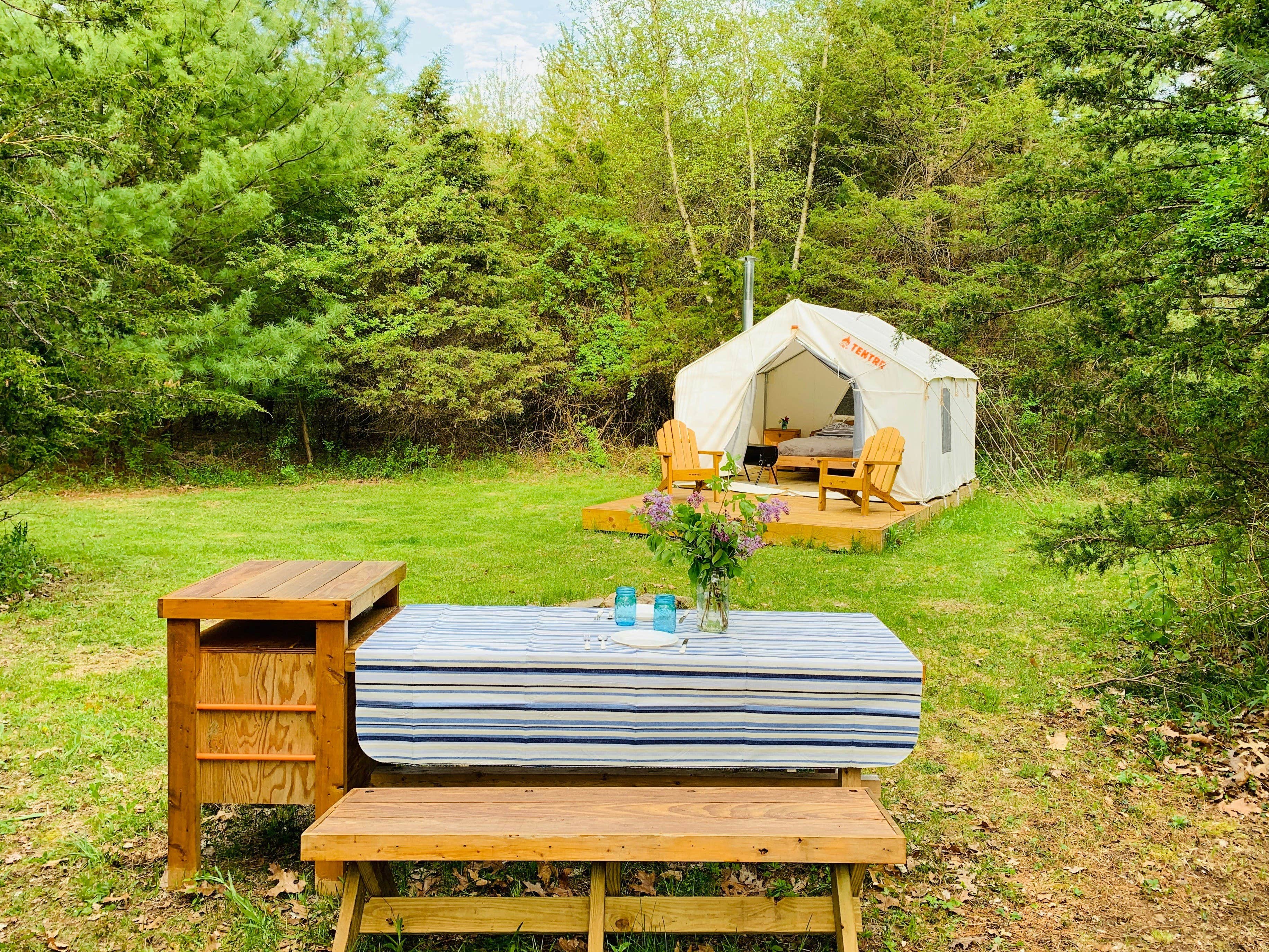 The Dyrt's photo at Tentrr Signature Site - WATER + WOODS near Feura Bush, NY