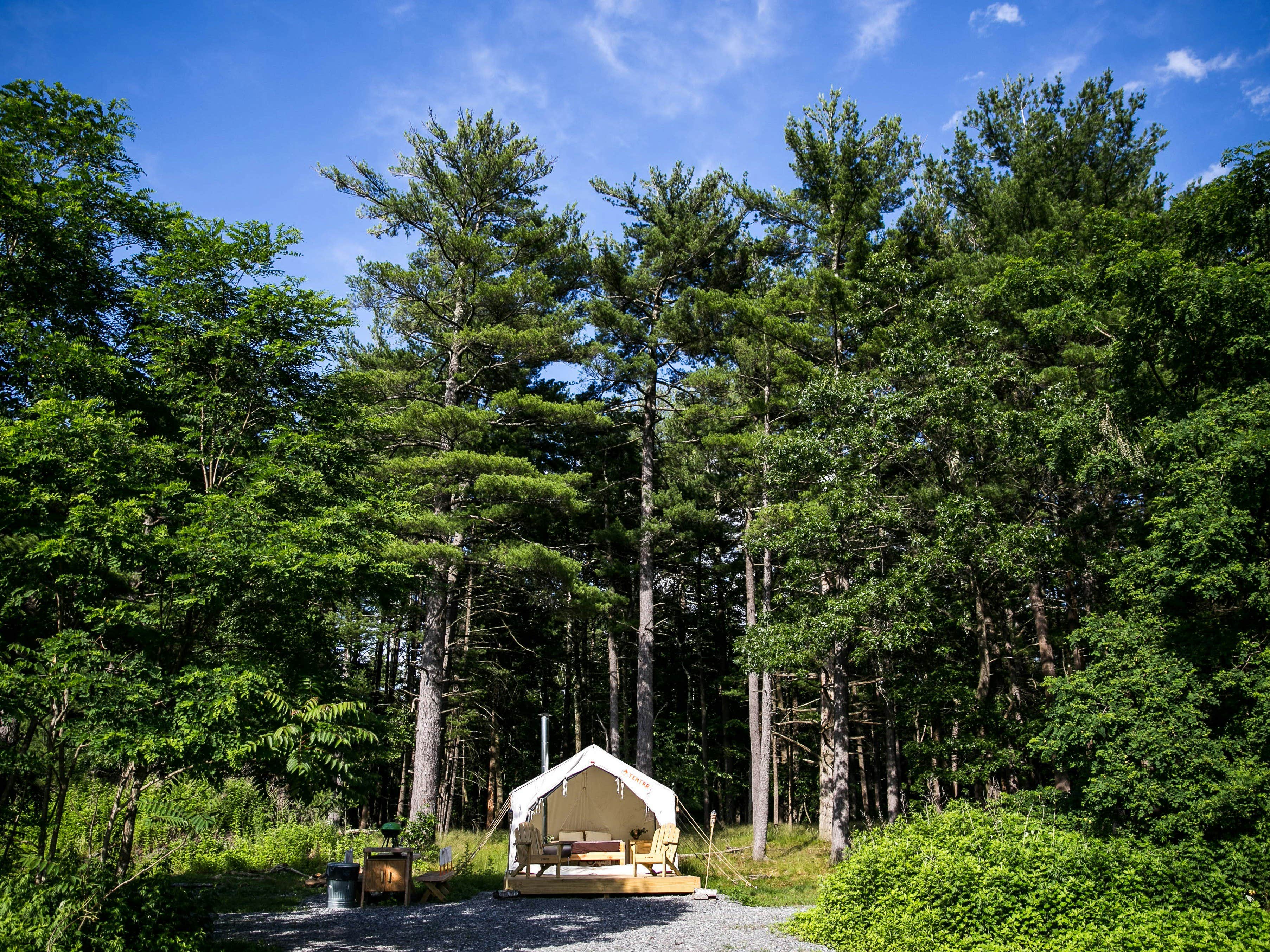 The Dyrt's photo at Tentrr Signature Site - The Old Catskill Game Farm Abandoned Zoo: Mountain View Site near Stottville, NY