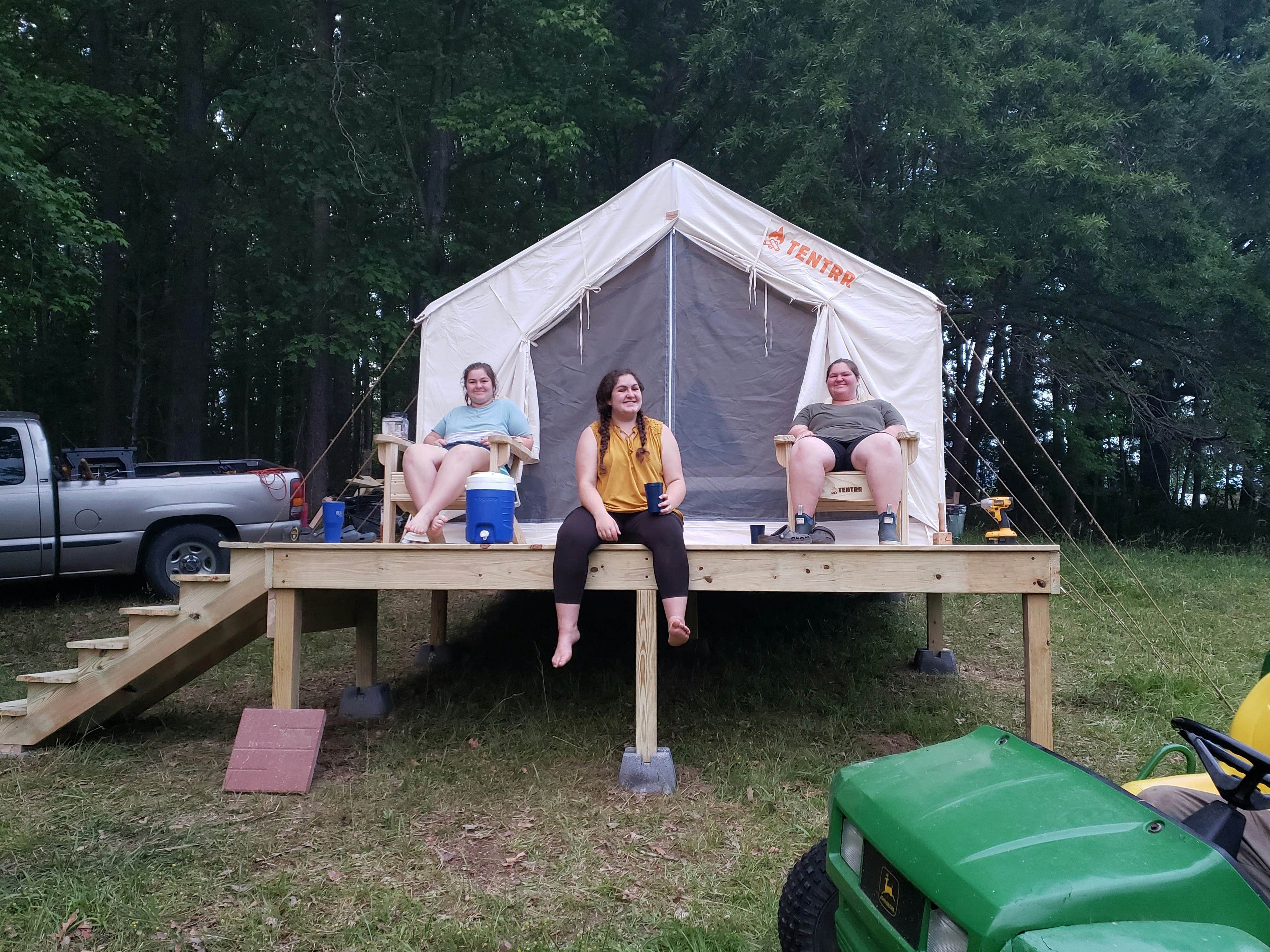 The Dyrt's photo at Tentrr Signature Site - Sunset on the Pond at All Good Acres near Rappahannock Academy, VA