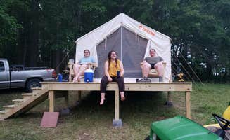 The Dyrt's photo at Tentrr Signature Site - Sunset on the Pond at All Good Acres near Powhatan, VA